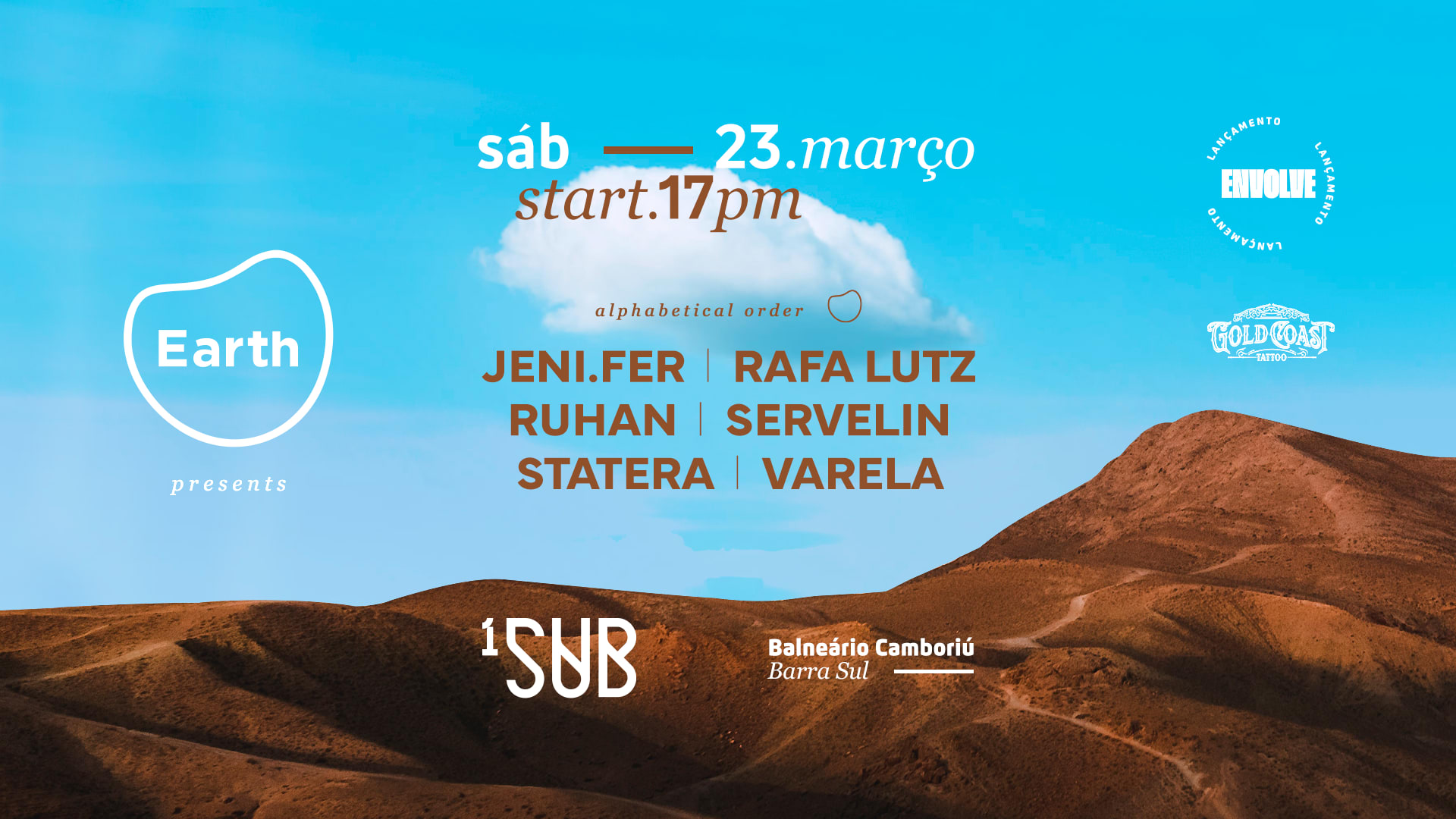 Earth X Envolve / 23 March / At 1 Suburbio Cover
