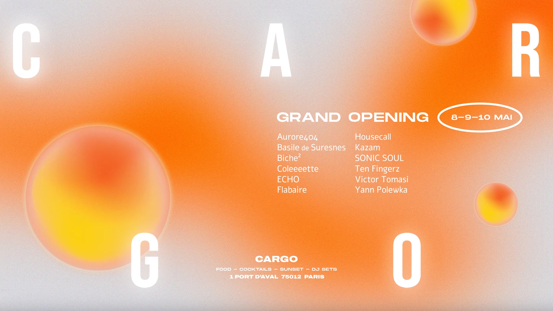 Cargo | Grand Opening Cover