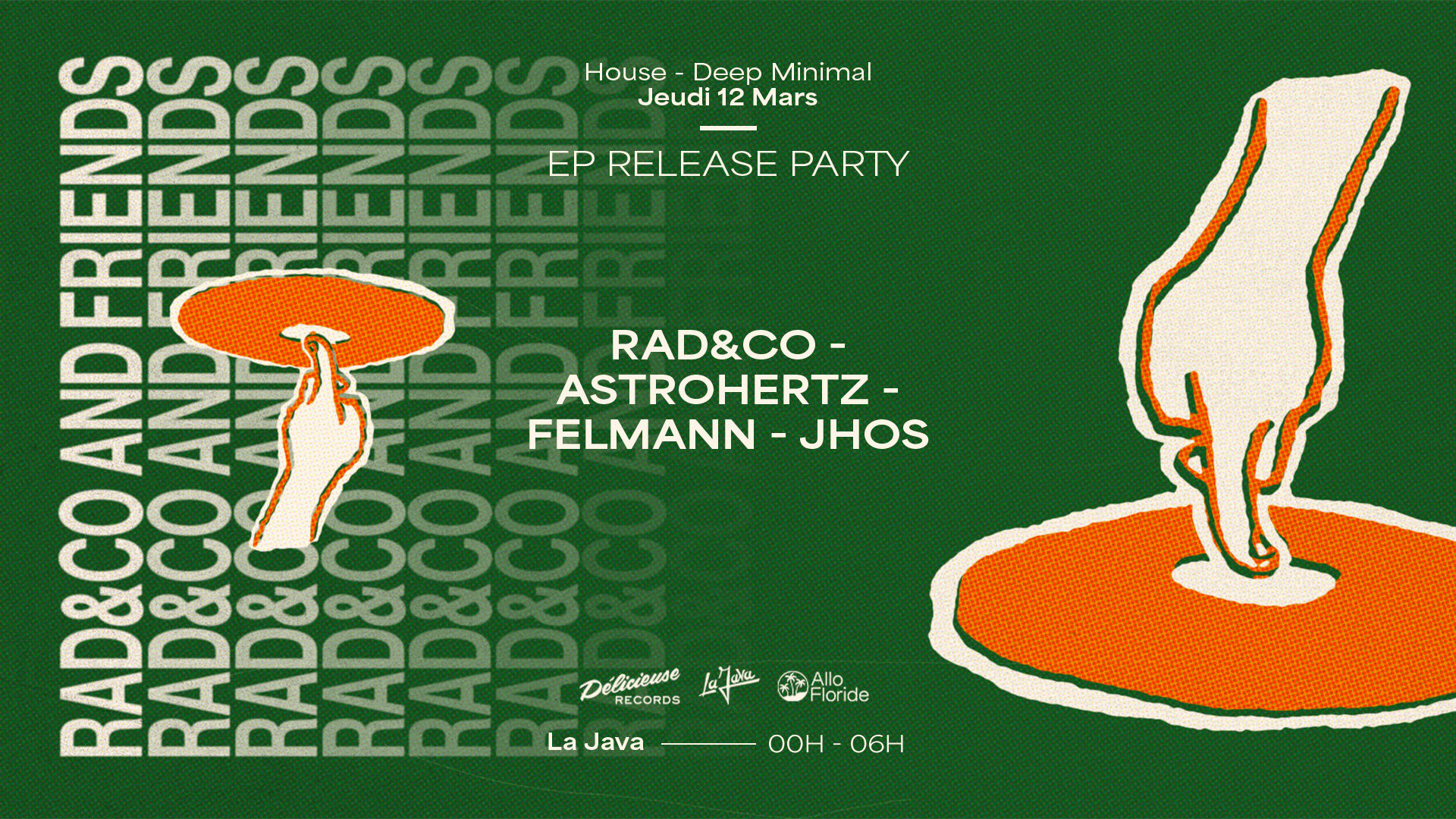 Ep Release Party : Rad&Co, Astrohertz, Felmann & Jhos Cover