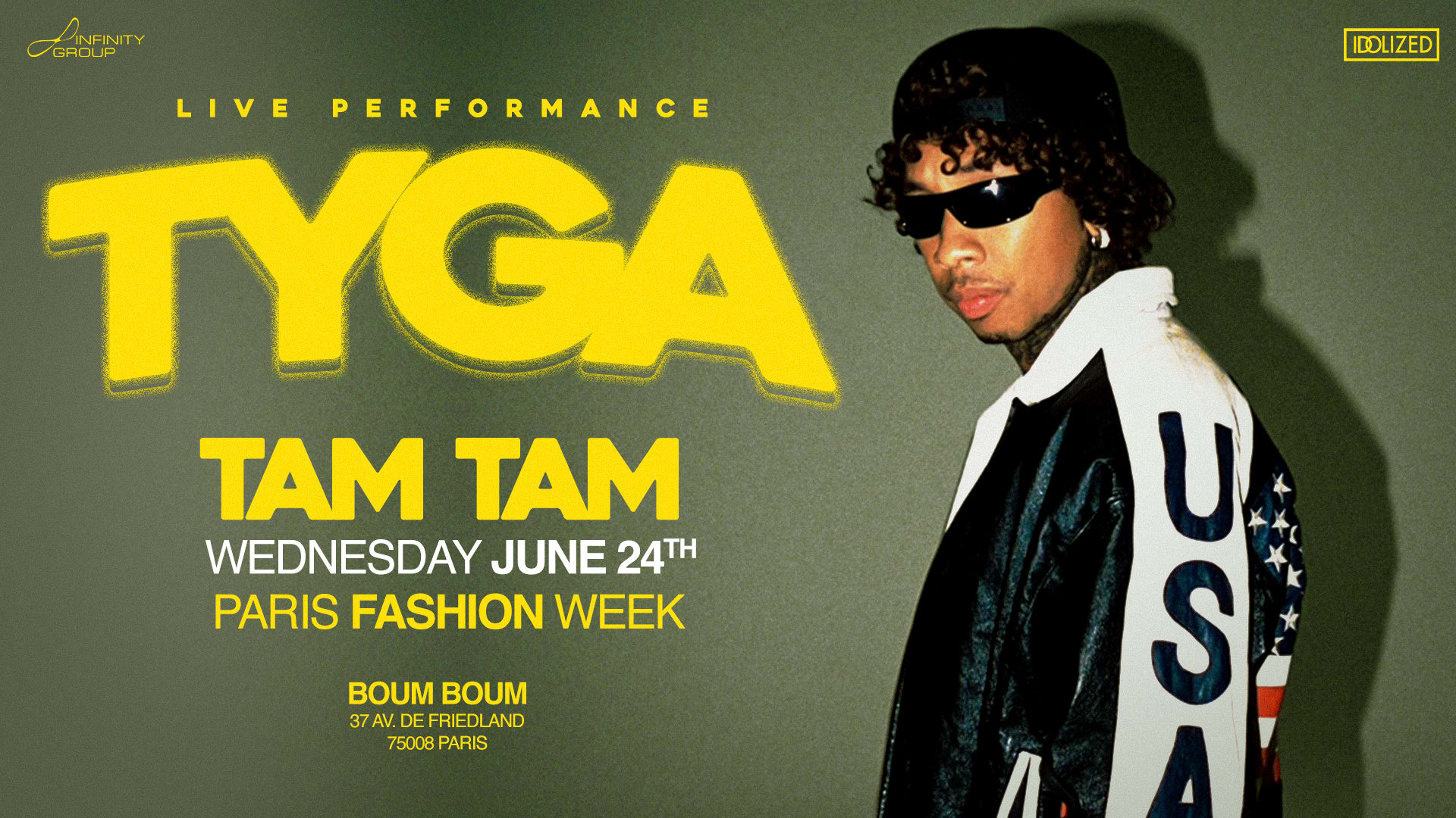 Mercredi 24 Juin - Tyga Live Performance - Tam Tam Fw Cover