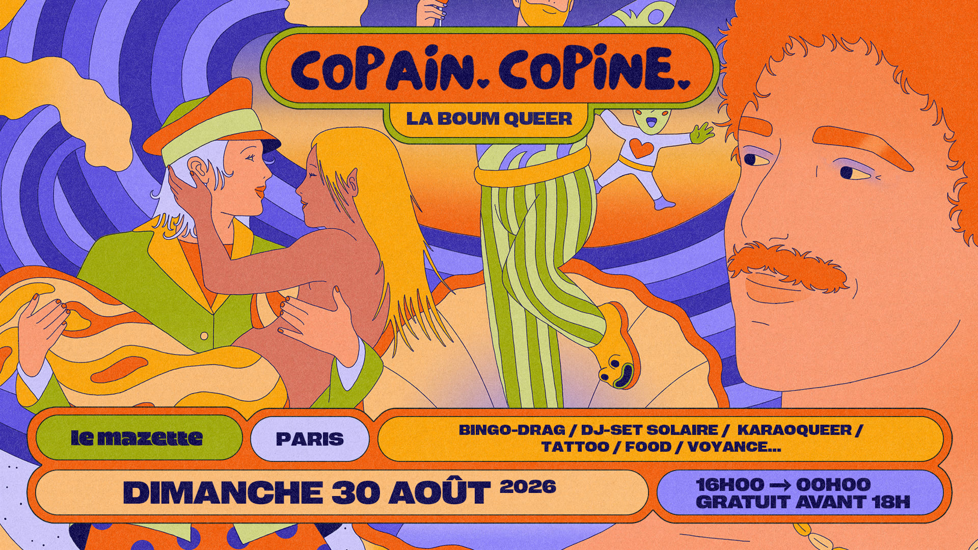 Copain-Copine - La Boum Queer & Solaire Cover