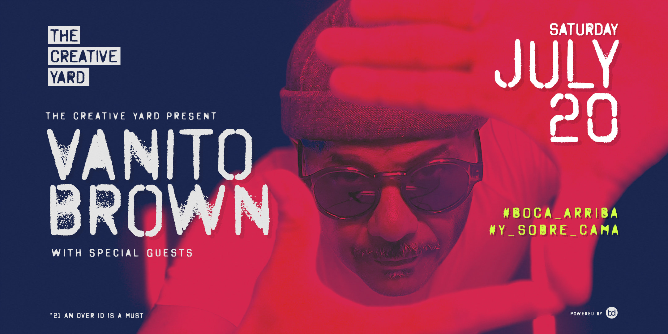 Vanito Brown Concert #Boca_Arriba_Y_Sobre_Cama Cover