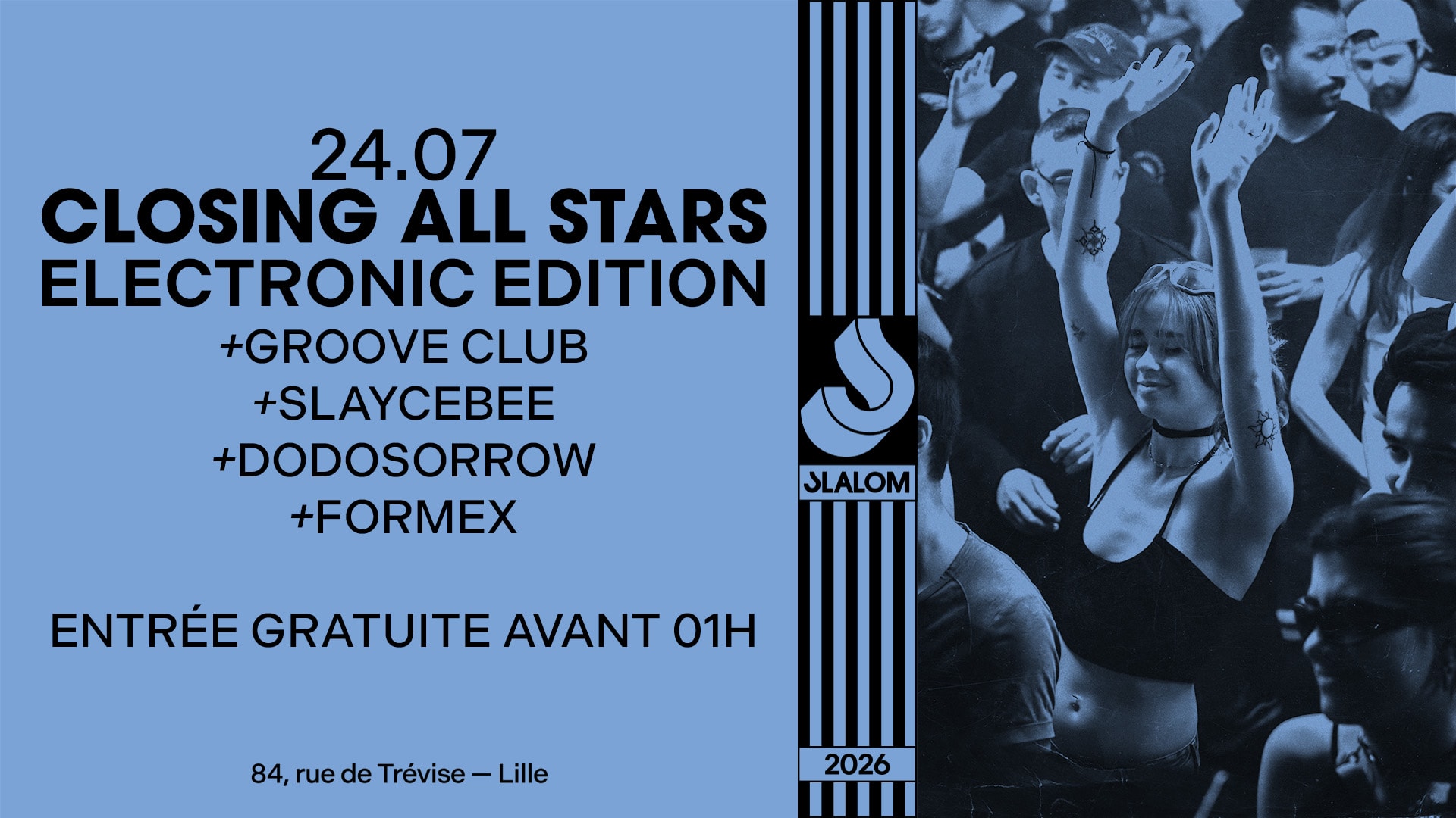 Slalom : Closing All Stars (Electro) — Gratuit Av. 01h Cover