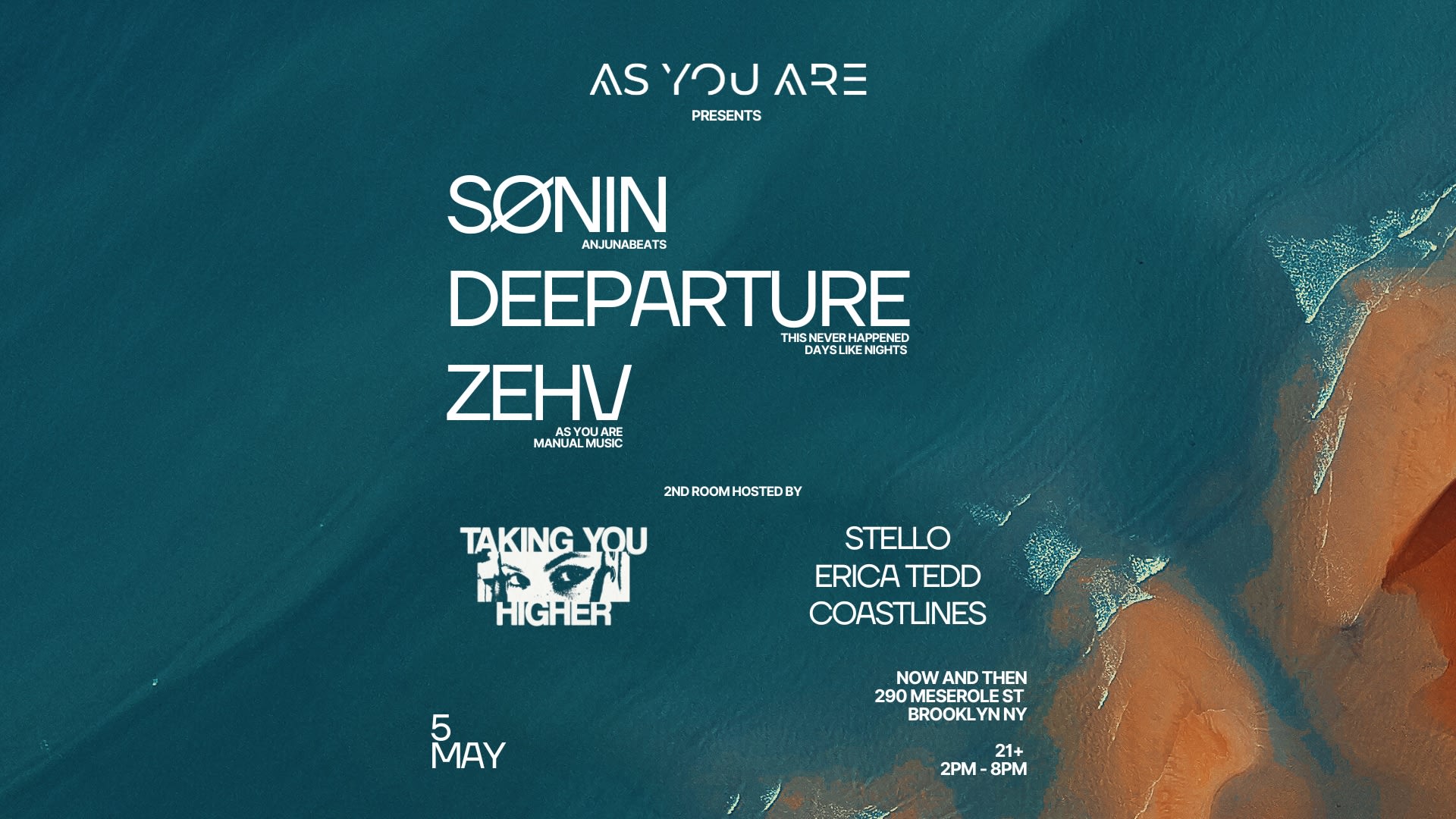 Sønin, Deeparture, Zehv @ Now And Then Nyc Cover