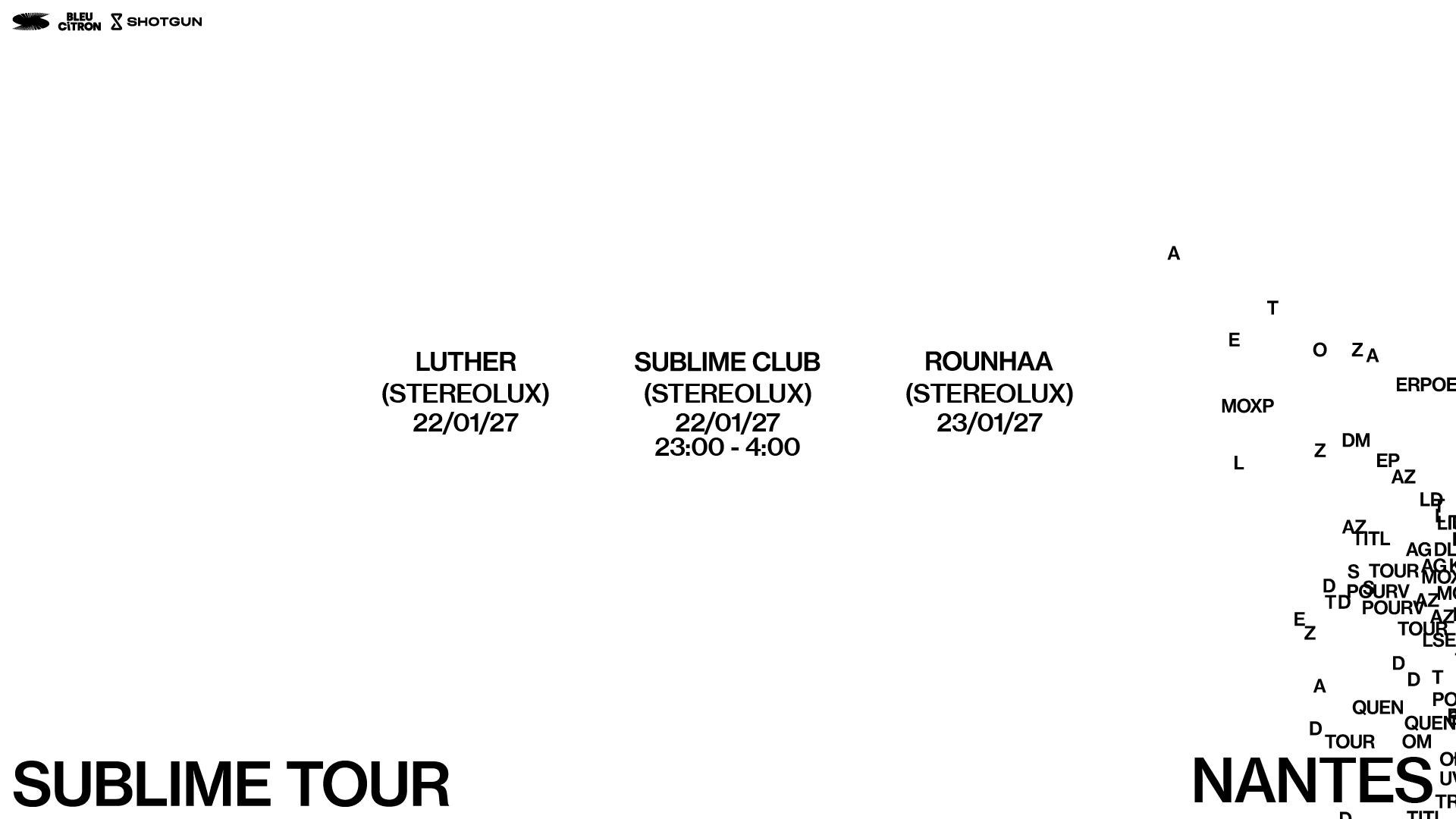 Pack 2 Concerts + Club : Sublime Tour - Nantes Cover