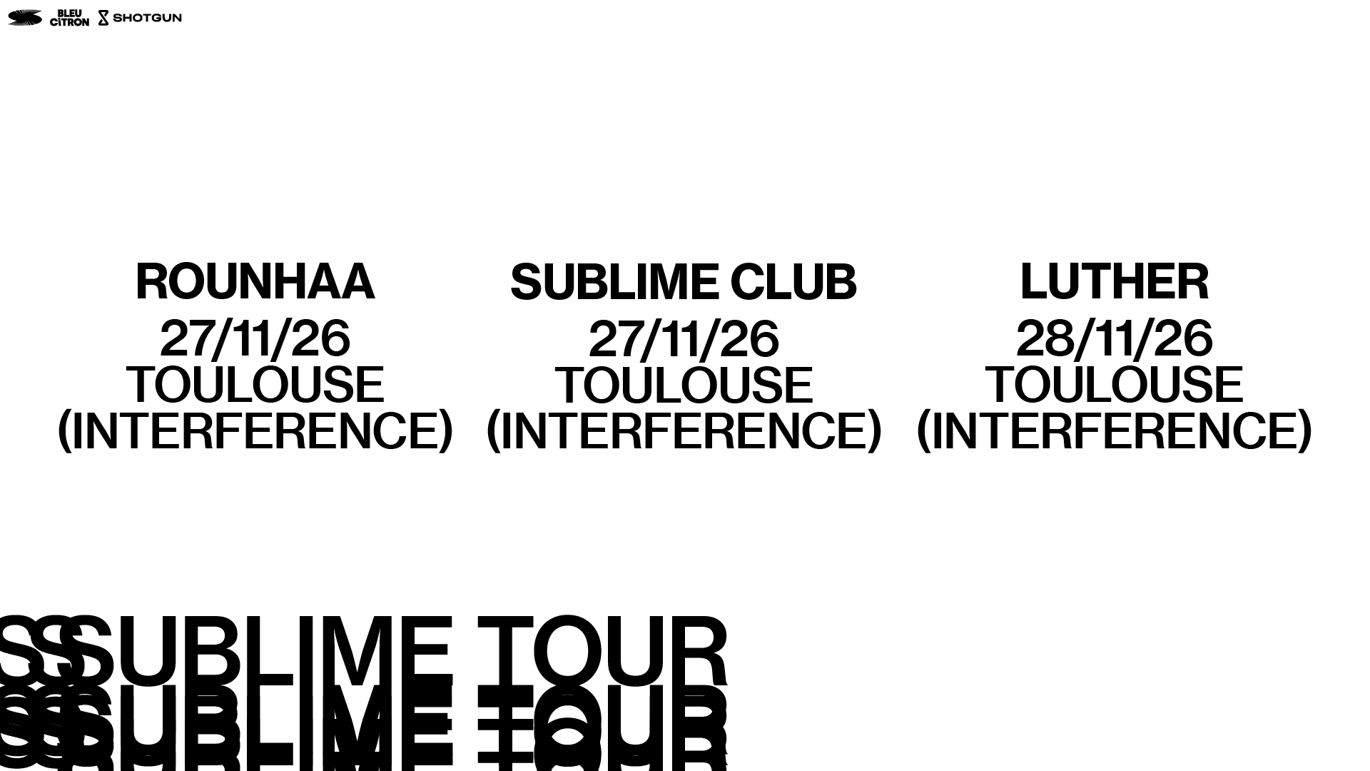 Pack 2 Concerts + Club : Sublime Tour - Toulouse Cover