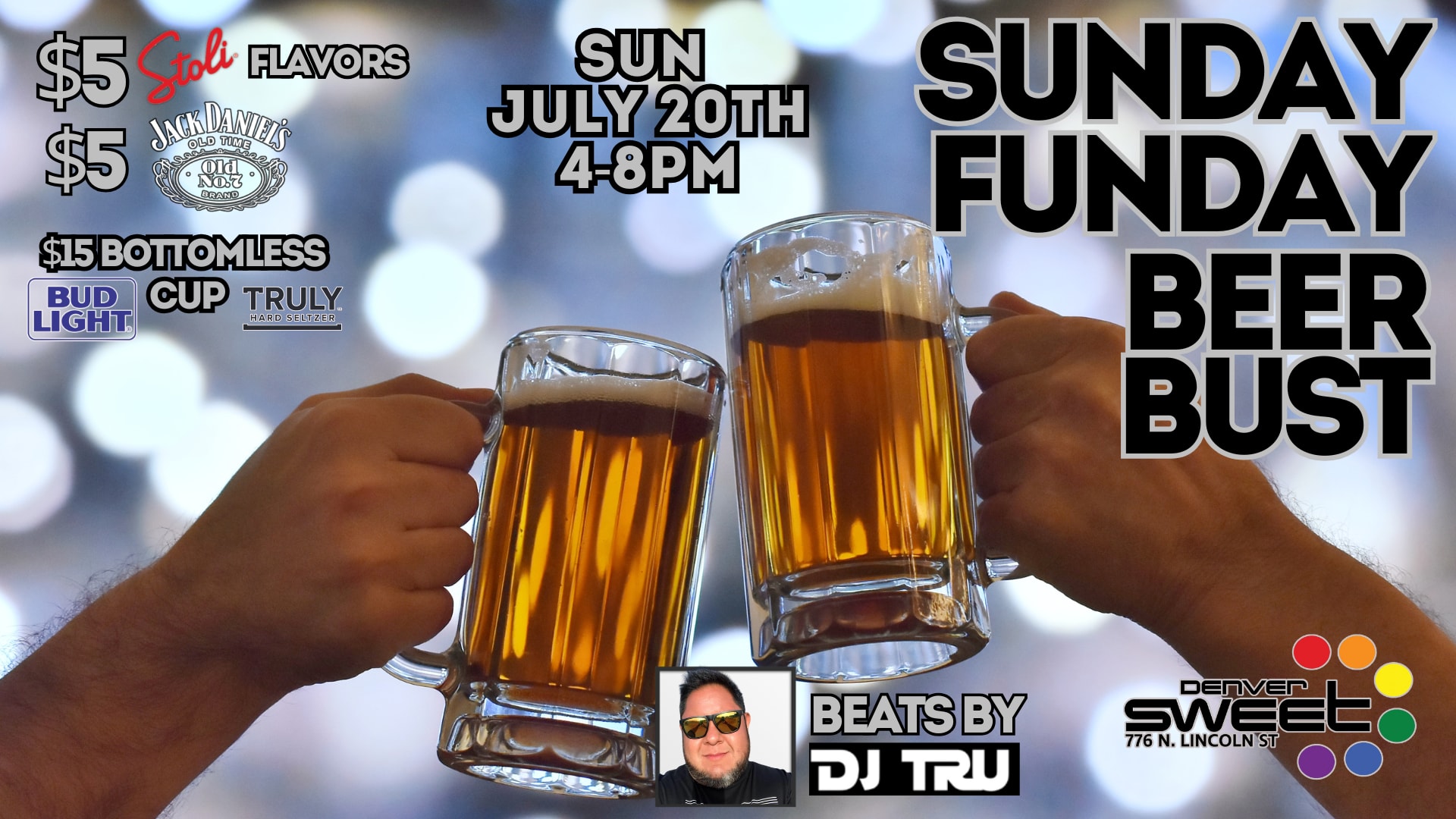 Sunday Funday Beerbust (W/ Dj Tru) No Cover 7/20 Cover