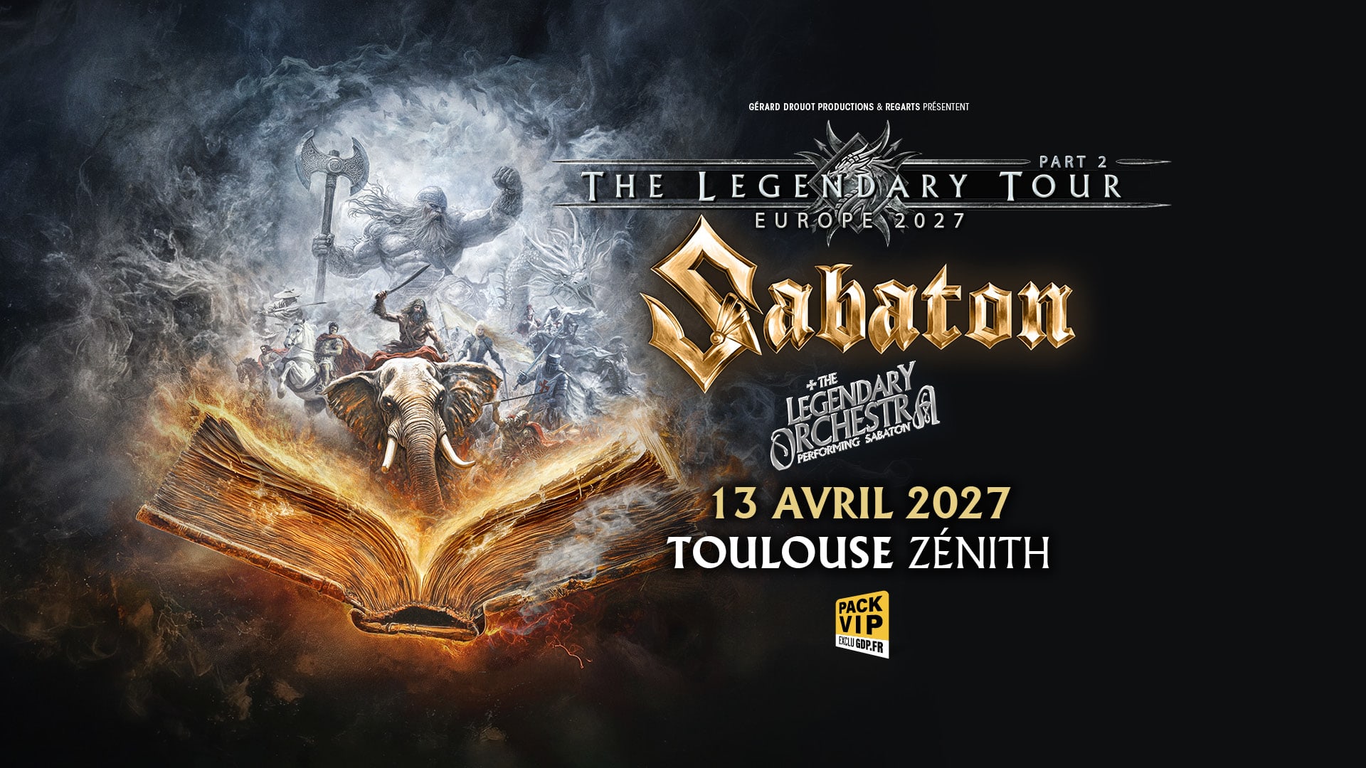 Sabaton - The Legendary Tour Europe 2027 Cover