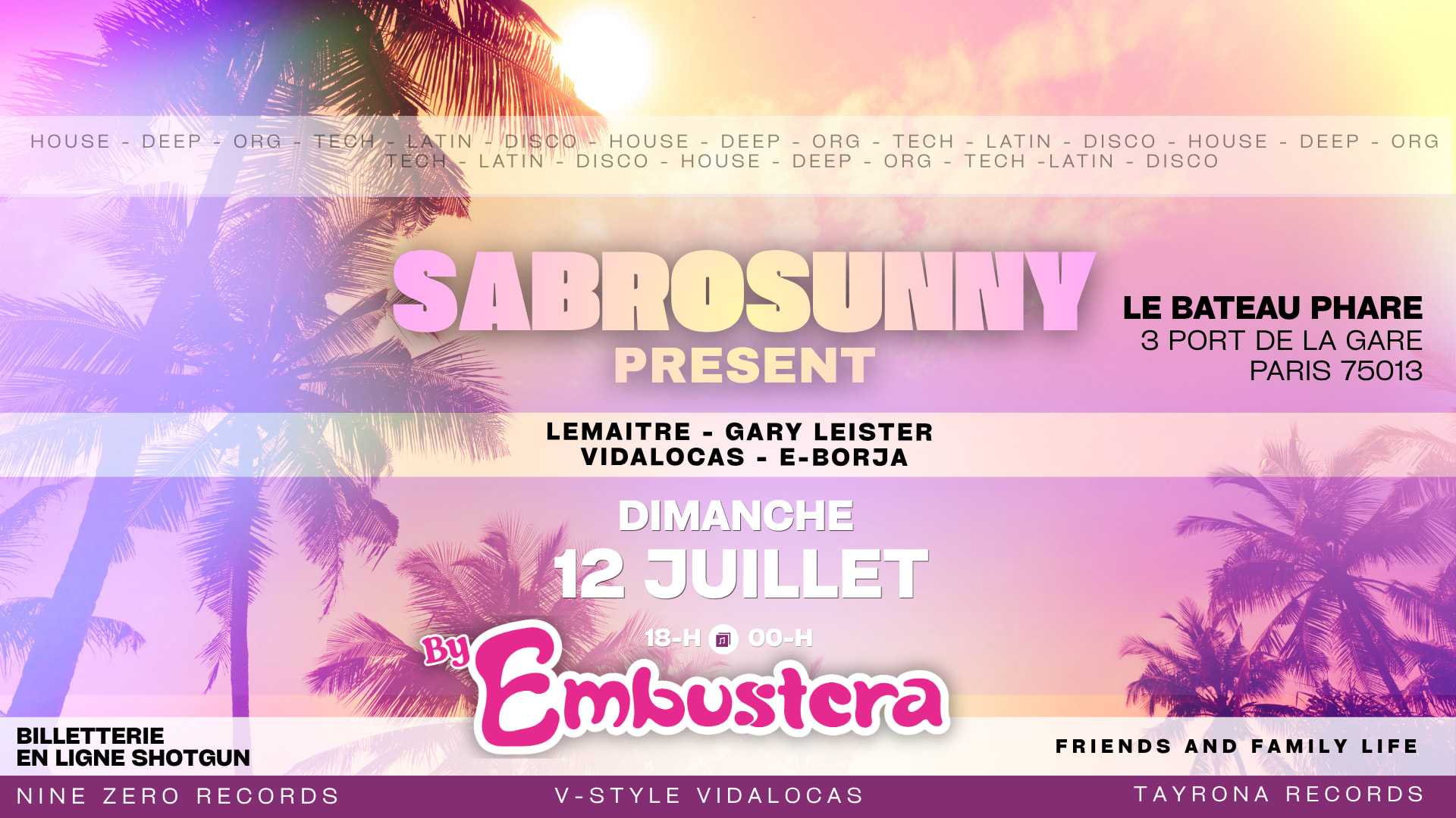 Sabrosunny Sunset : Édition House & Electro Deep Cover
