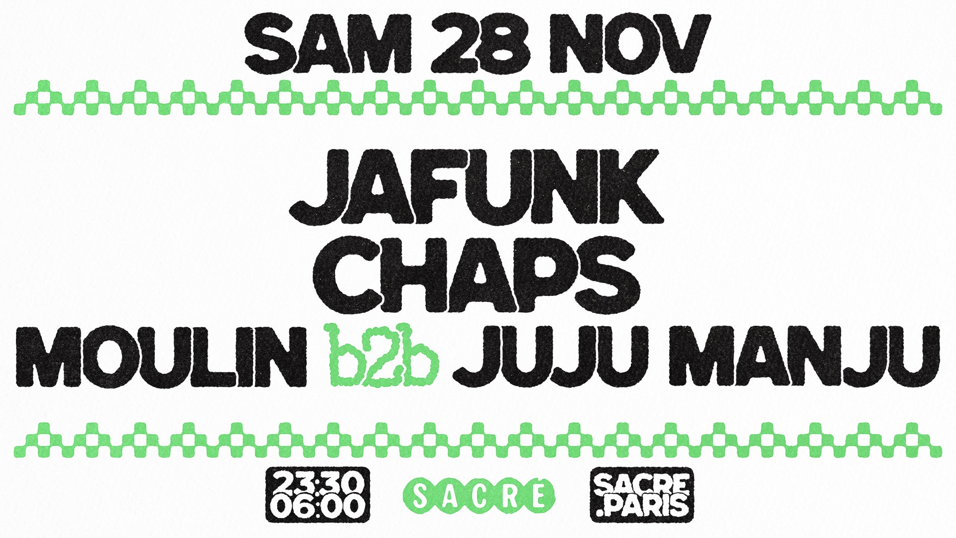 Sacré Présente: Jafunk, Chaps, Moulin & Juju Manju Cover