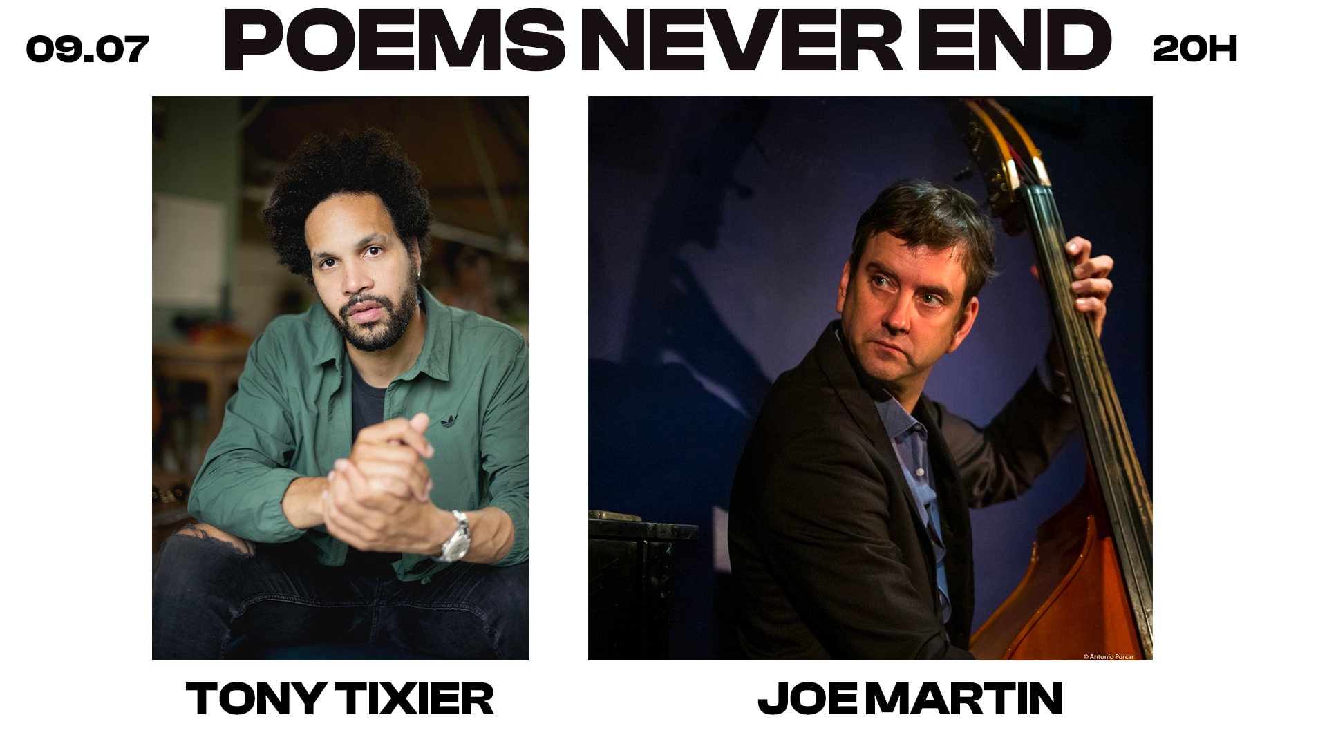 Tony Tixier Ft Joe Martin: Poems Never End  I 09.07.25 Cover