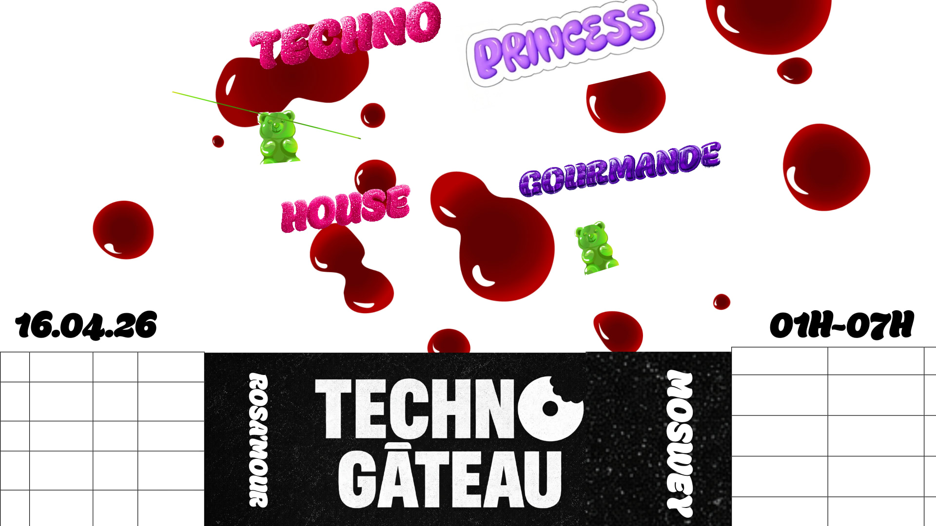 Techno Gateau | Free Entrance Cover