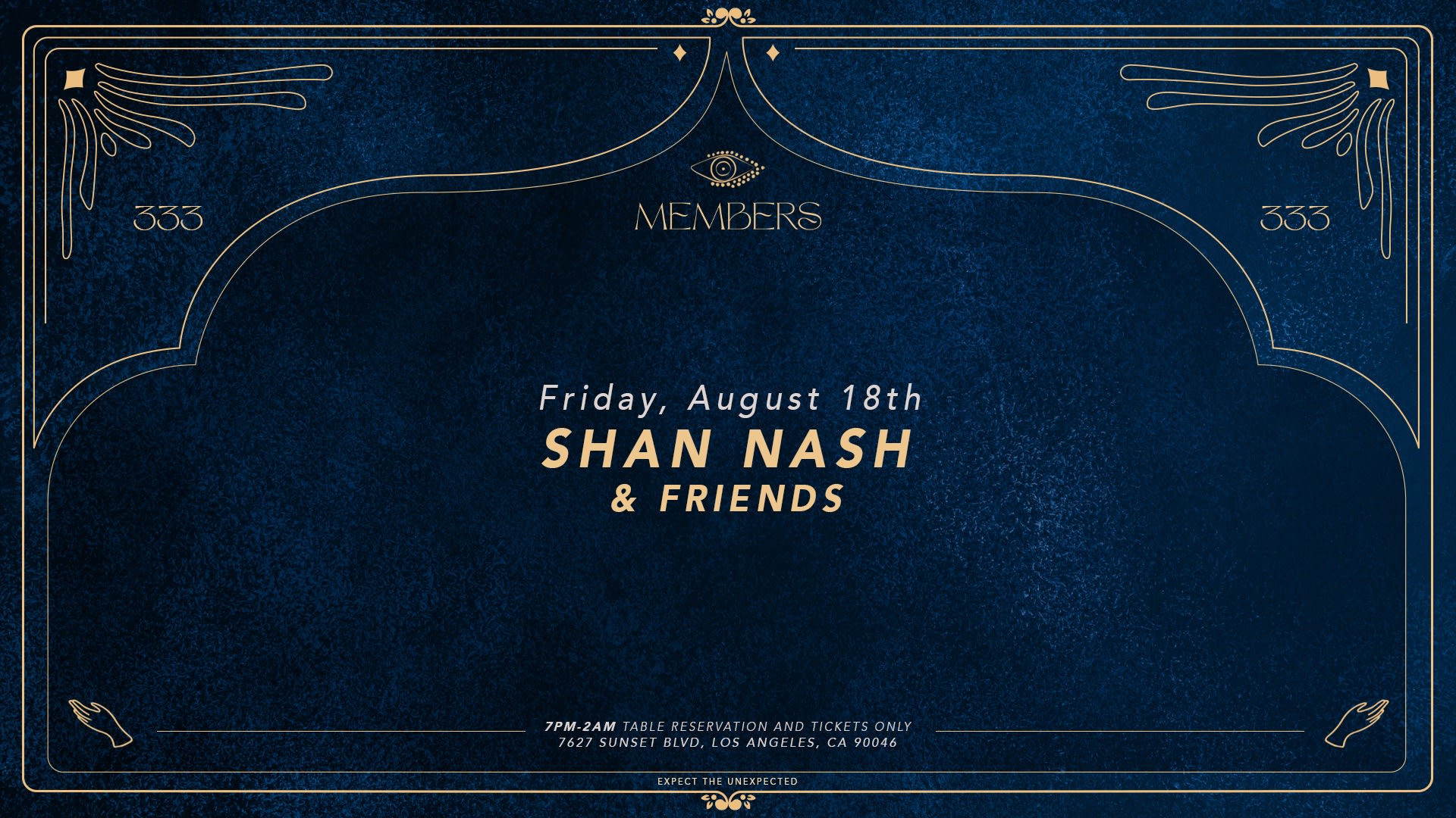 Shan Nash & Friends At Members Cover