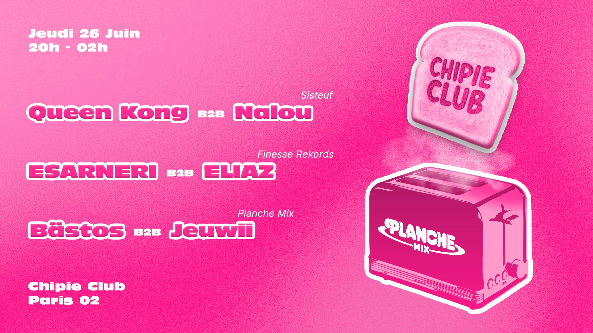 Planche MIX @ Chipie Club Cover