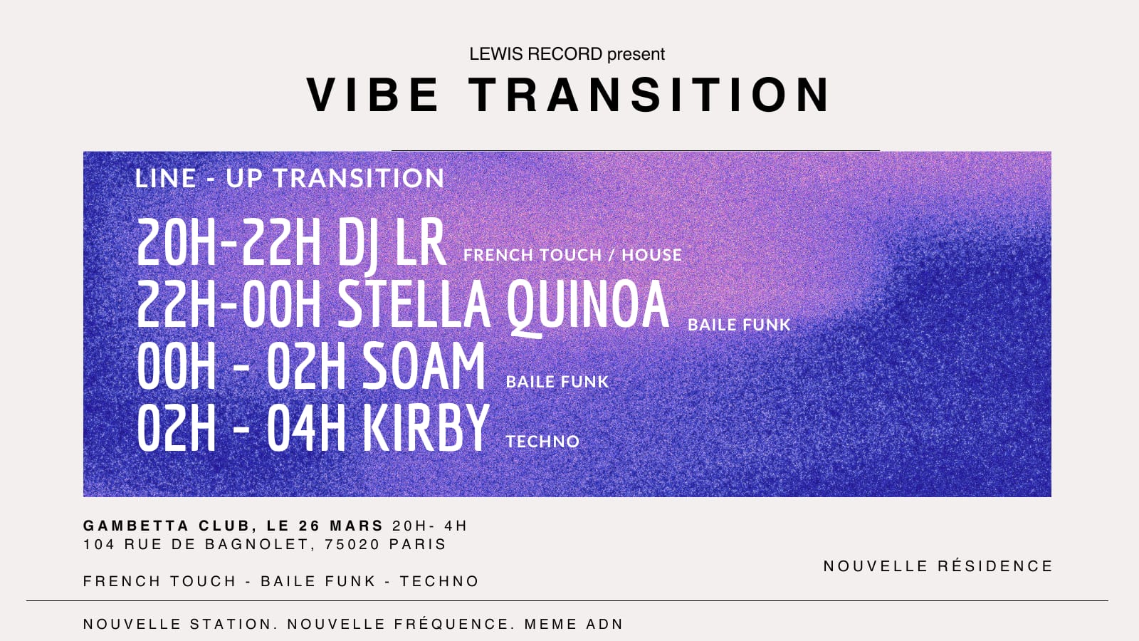 Vibe Transition Cover