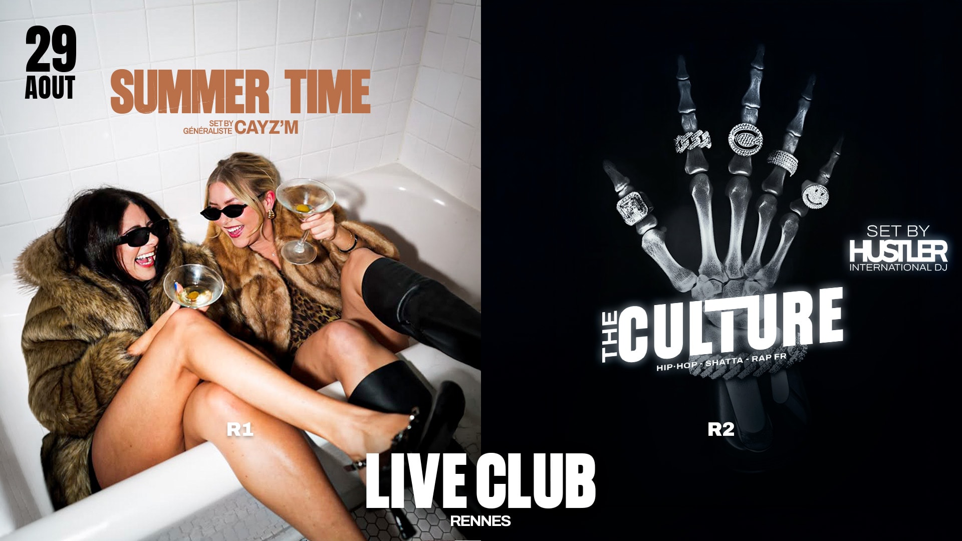 The Culture & Summer Time : Hustler (R2) + Cayz'm (R1) Cover