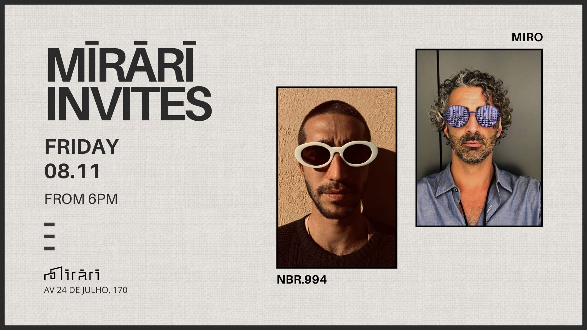 Mirari Invites: Nbr.994 & Miro Cover