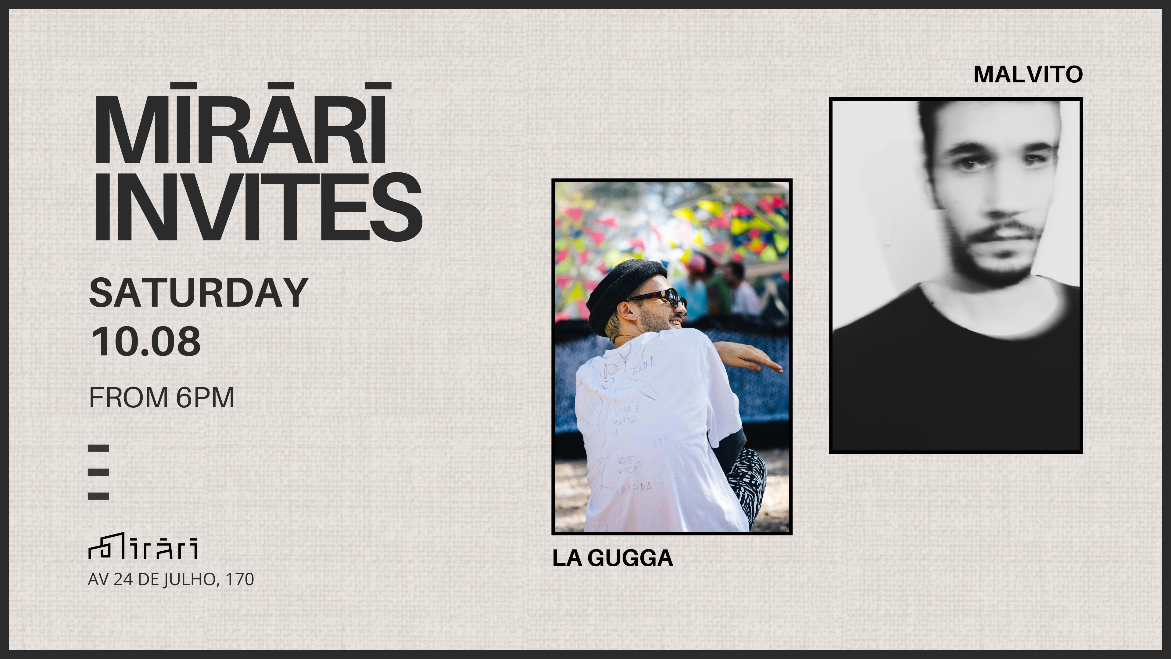 Mirari Invites: La Gugga & Malvito Cover