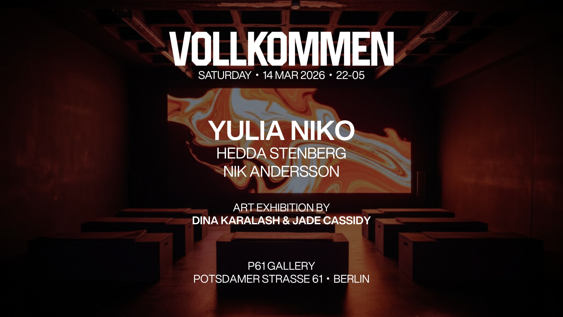 Vollkommen - Art & Club Night @ P61 Gallery | 14.03.2026 Cover