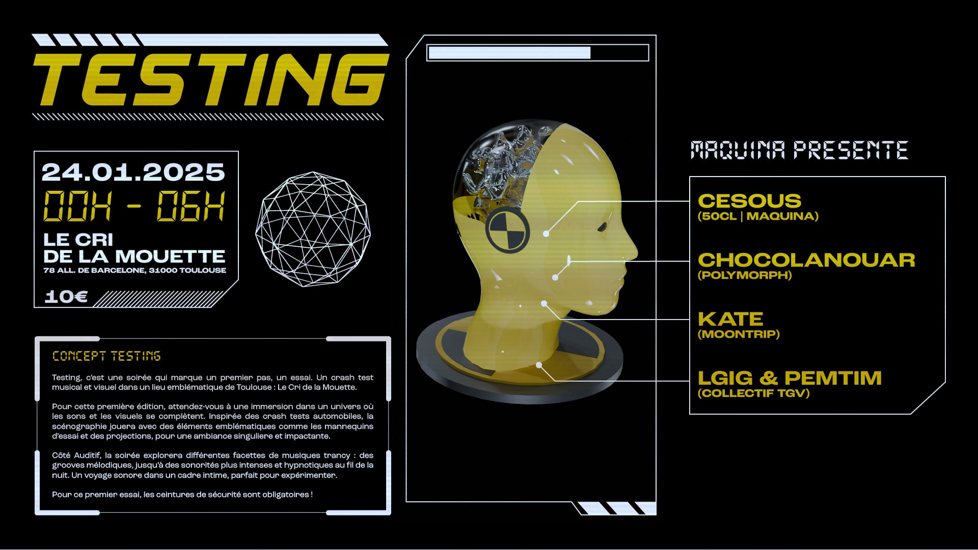 Maquina Présente Testing #01 Cover