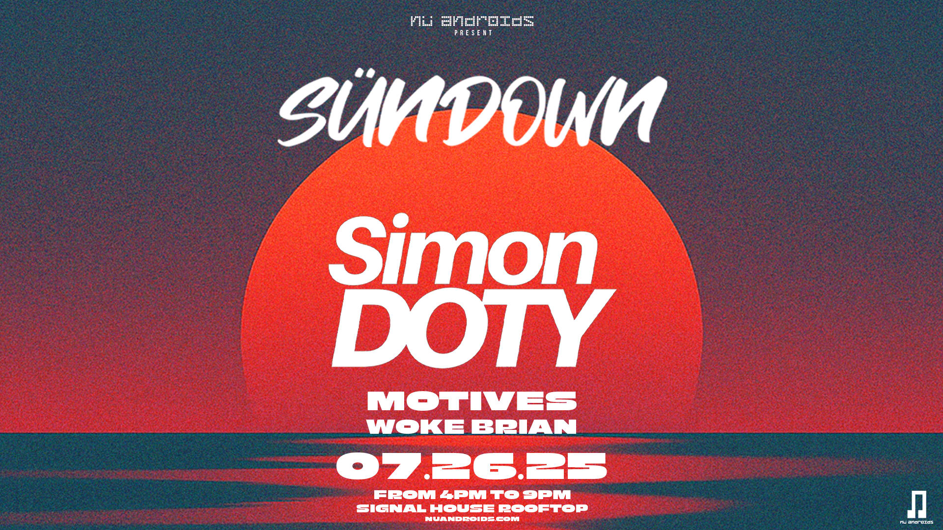 Nü Androids Presents Sündown: Simon Doty Cover