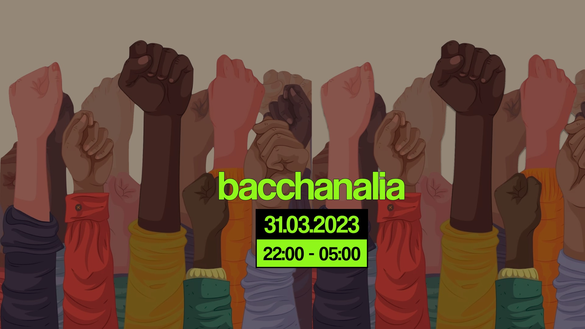 Bacchanalia Ss : Together - Bacchanalia Midnight Rave - Cover