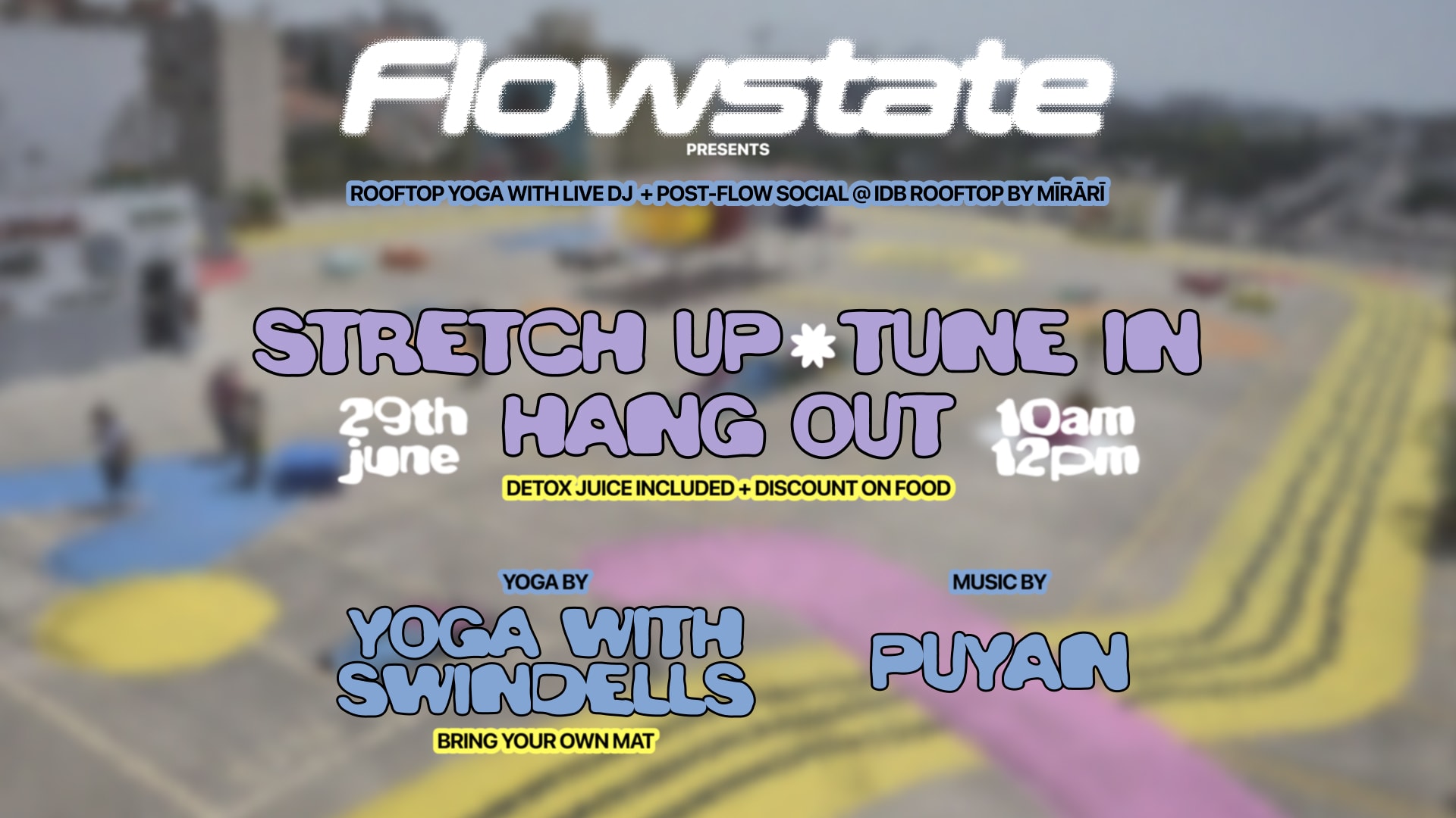 Flowstate | Rooftop Yoga With Live Dj & Post-Flow Social Cover