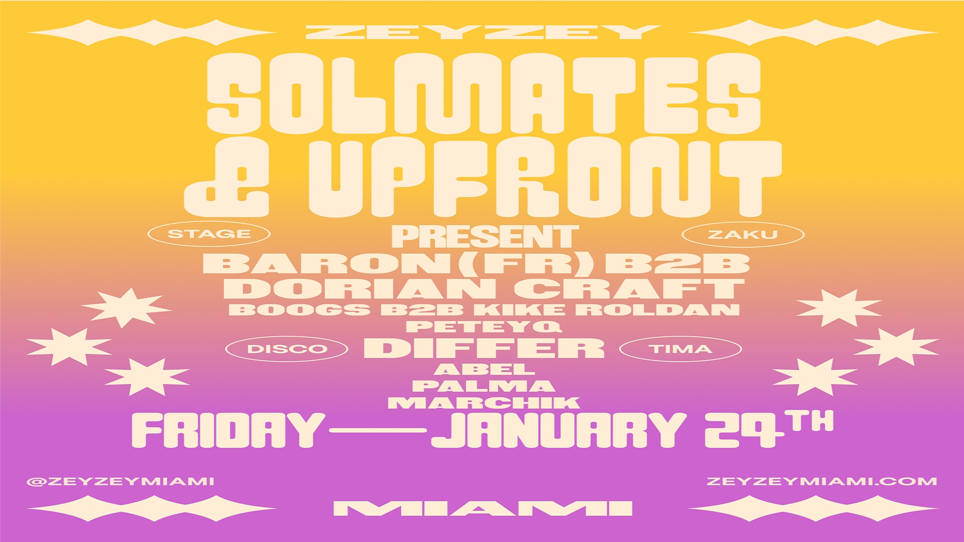 Solmates & Upfront Present: Baron (Fr), Differ, And More! Cover