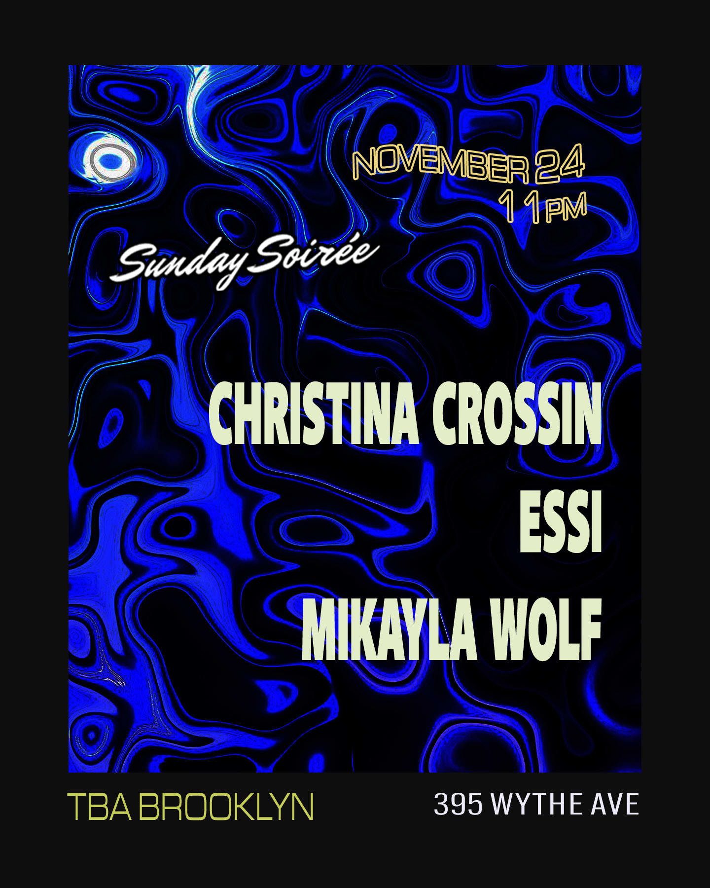 Sunday Soirée: Christina Crossin, Essi, Mikayla Wolf Cover