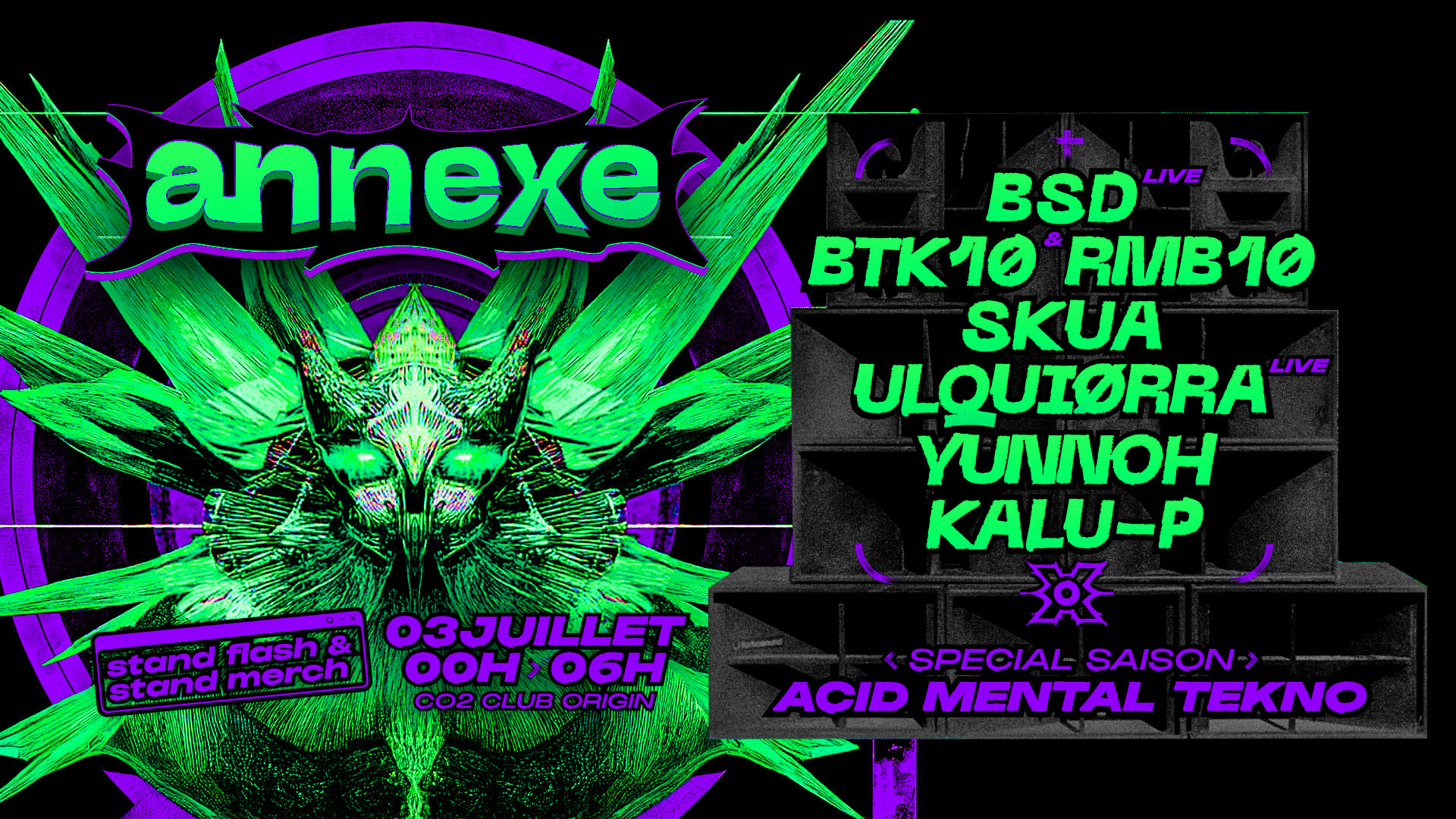Annexe Special Saison : Acid Mental Tekno Cover