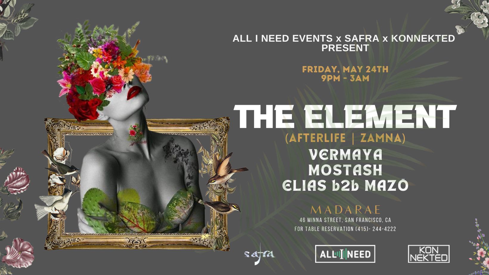 All I Need Events W/ The Element (Afterlife | Zamna ) Cover