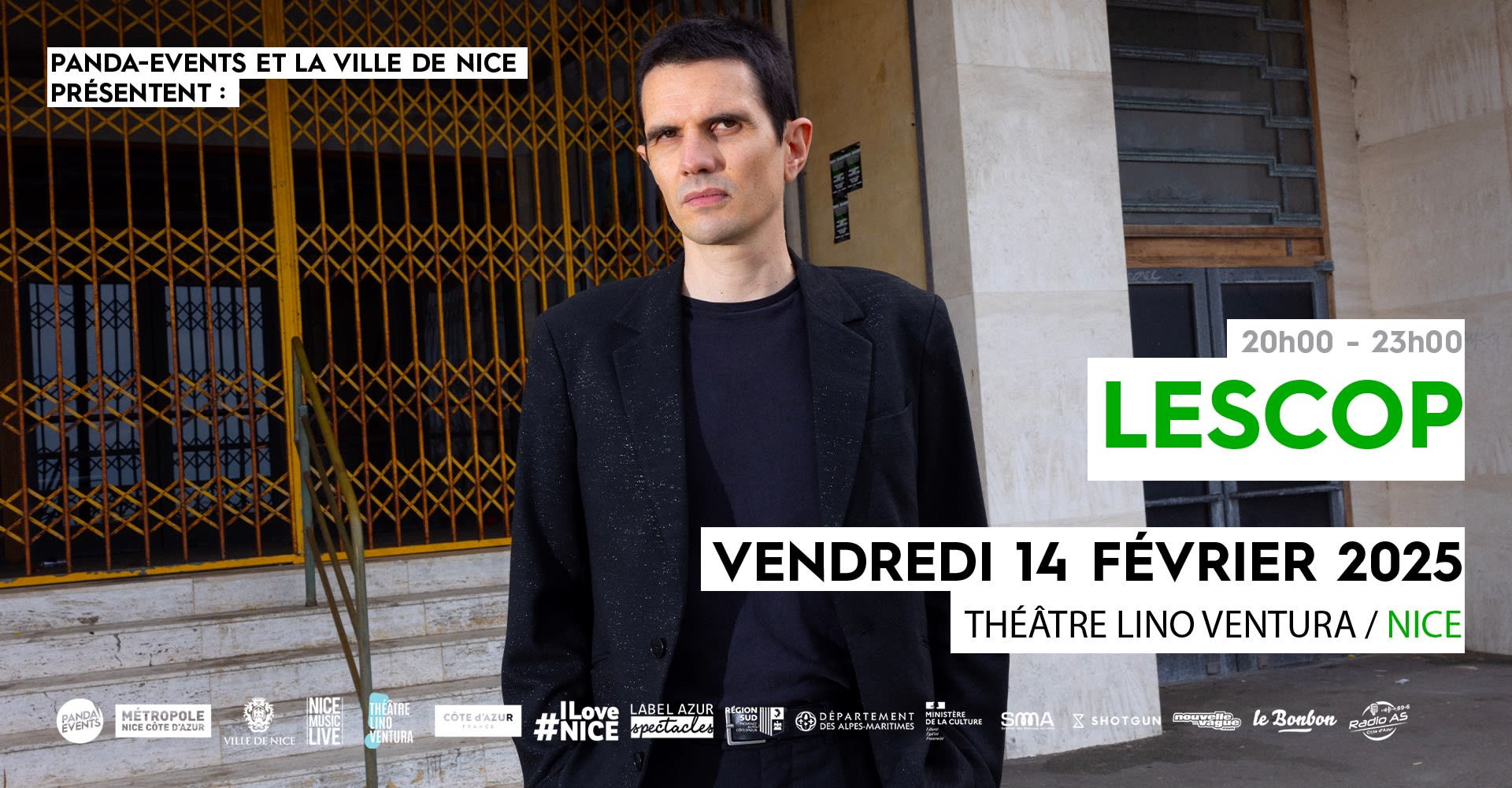 Lescop // Ven. 14 Février 2025 // Théâtre Lino Ventura Cover