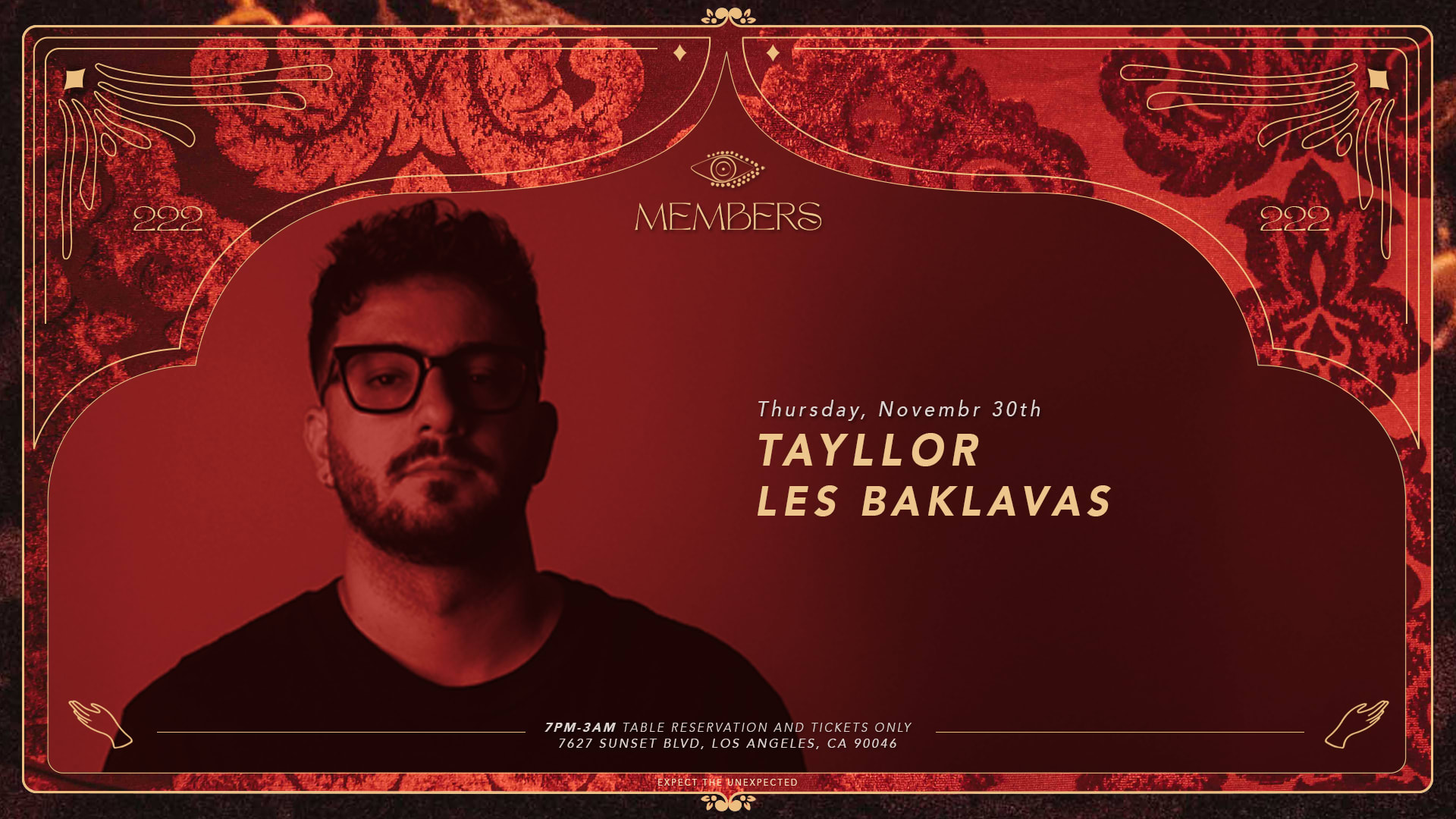 Tayllor & Les Baklavas At Members Cover