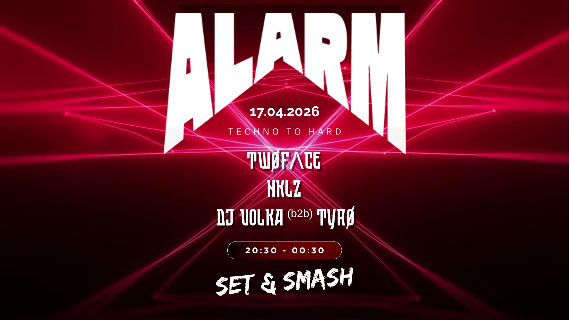Alarm X Set & Smash — Techno To Hard II Cover