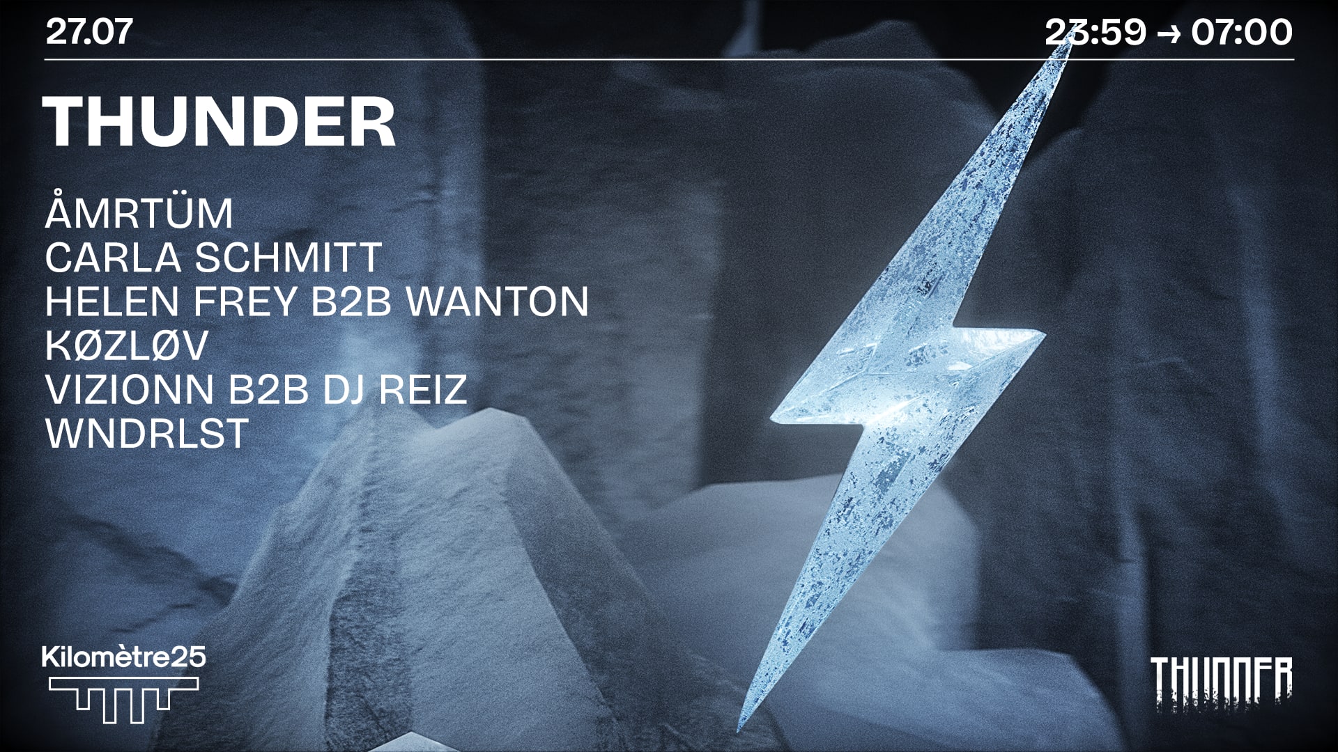 Thunder X Km25 : Amrtum, Wndrlst, Carla Schmitt & More Cover