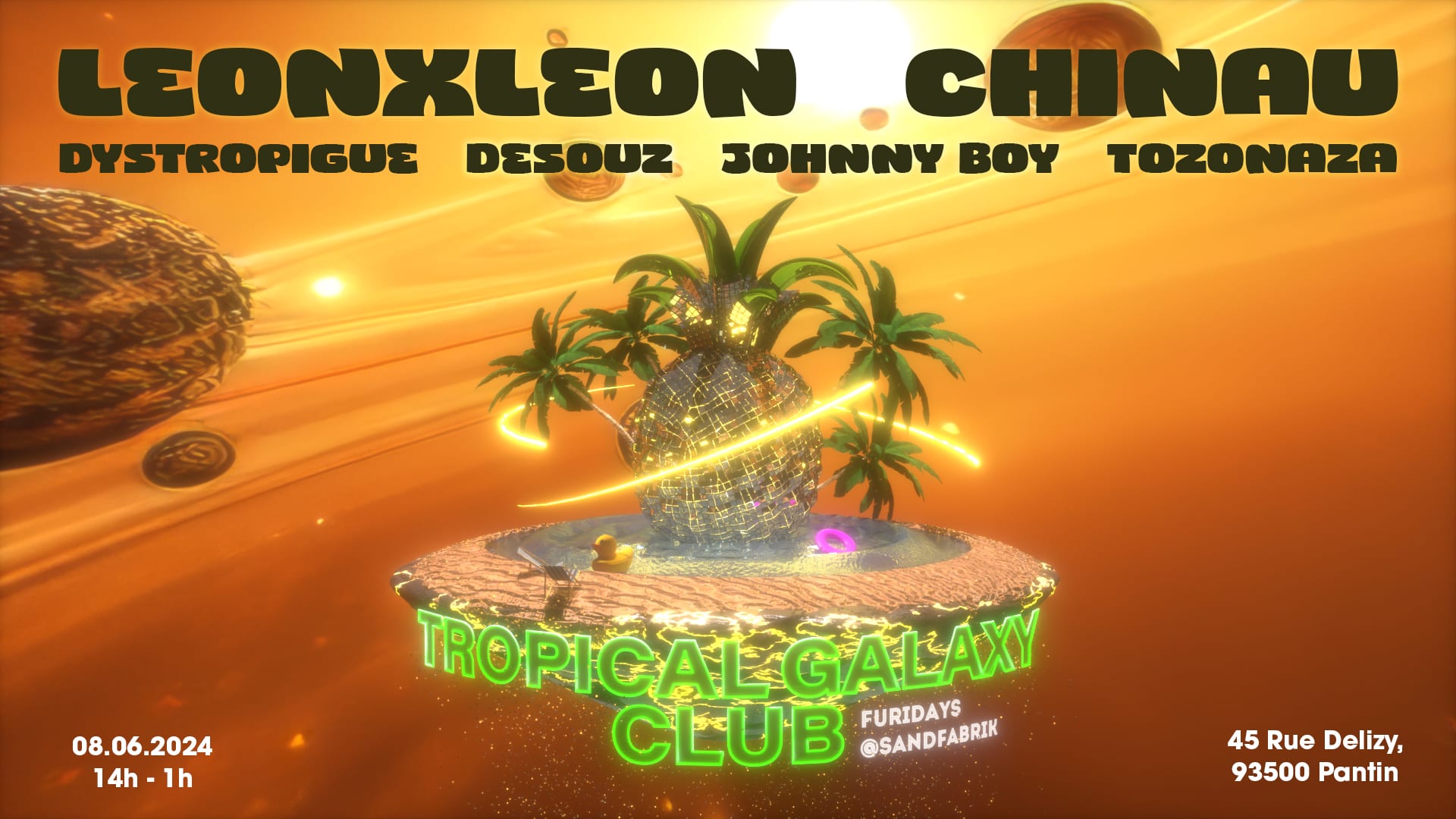 Tropical Galaxy Club: Furidays X Sandfabrik Cover