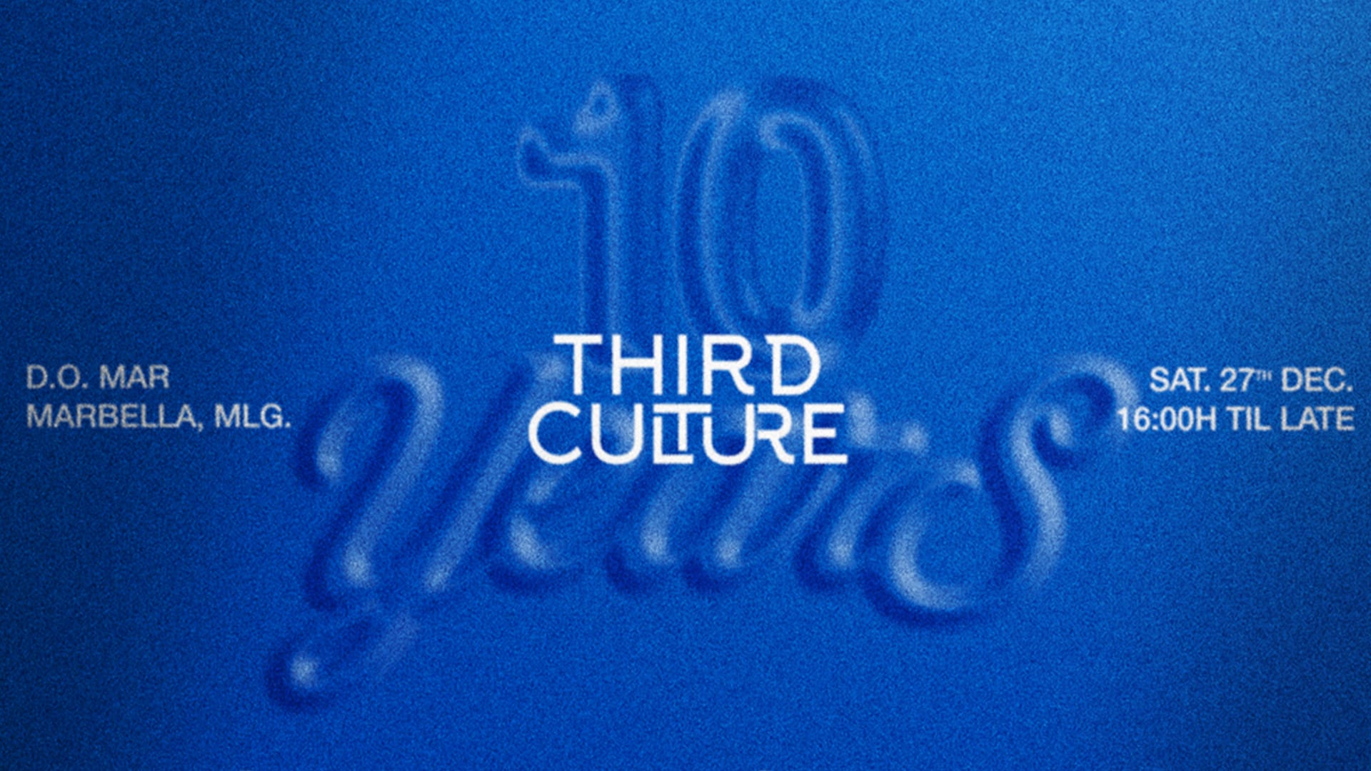 Third Culture: Xth Anniversary Cover