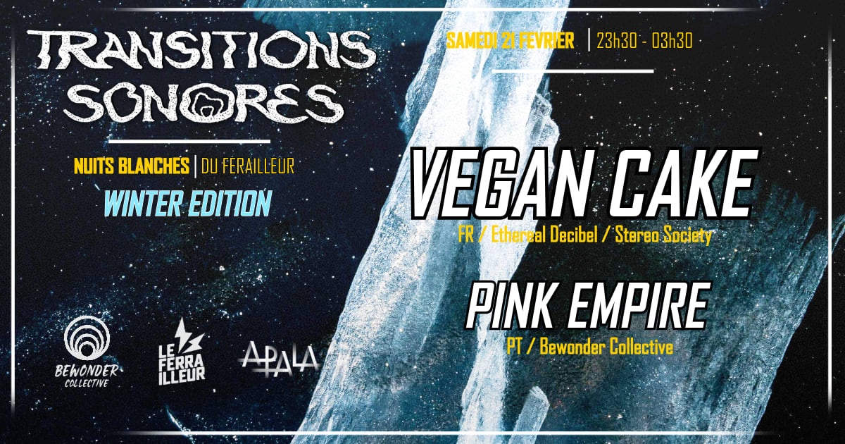 Transitions Sonores Winter - Bewonder Invite Vegan Cake Cover