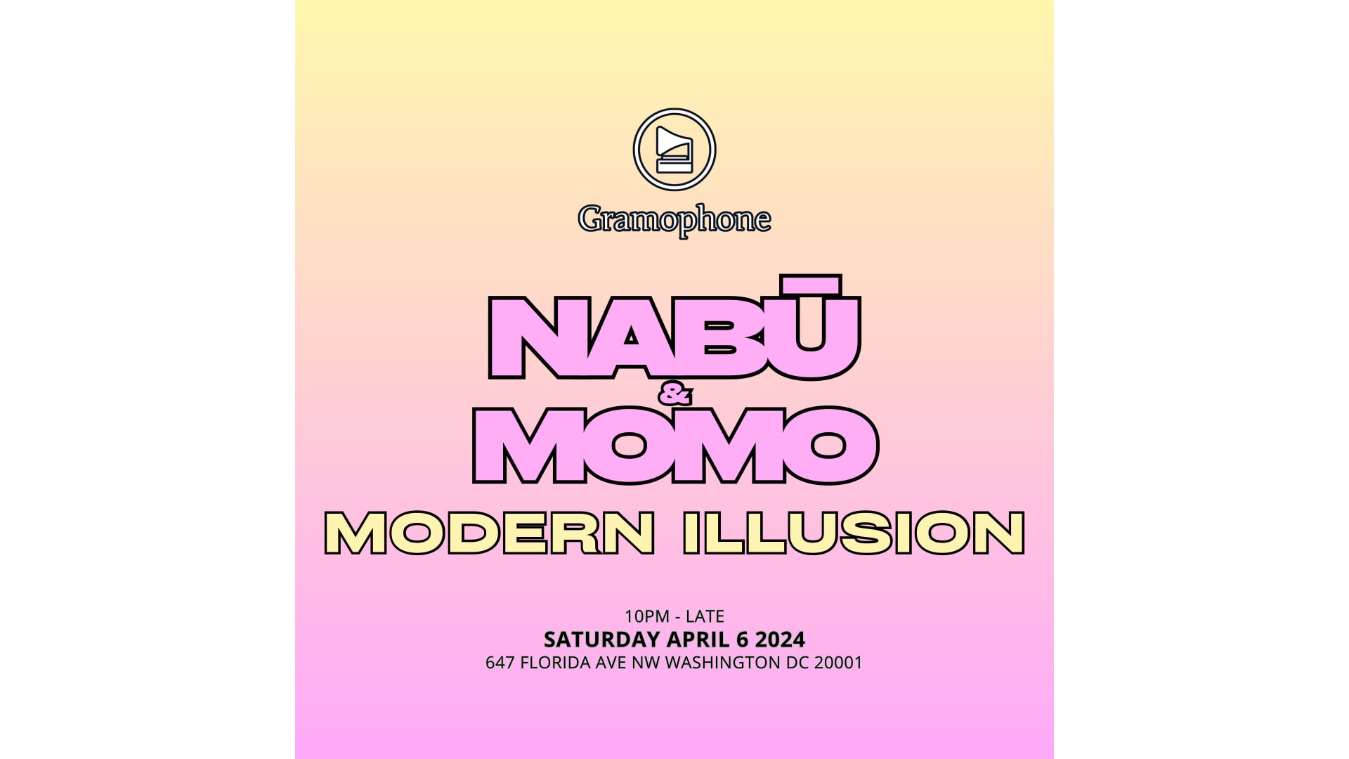Gramophone Presents: Nabu & Momo-Support By Modern Illusion Cover