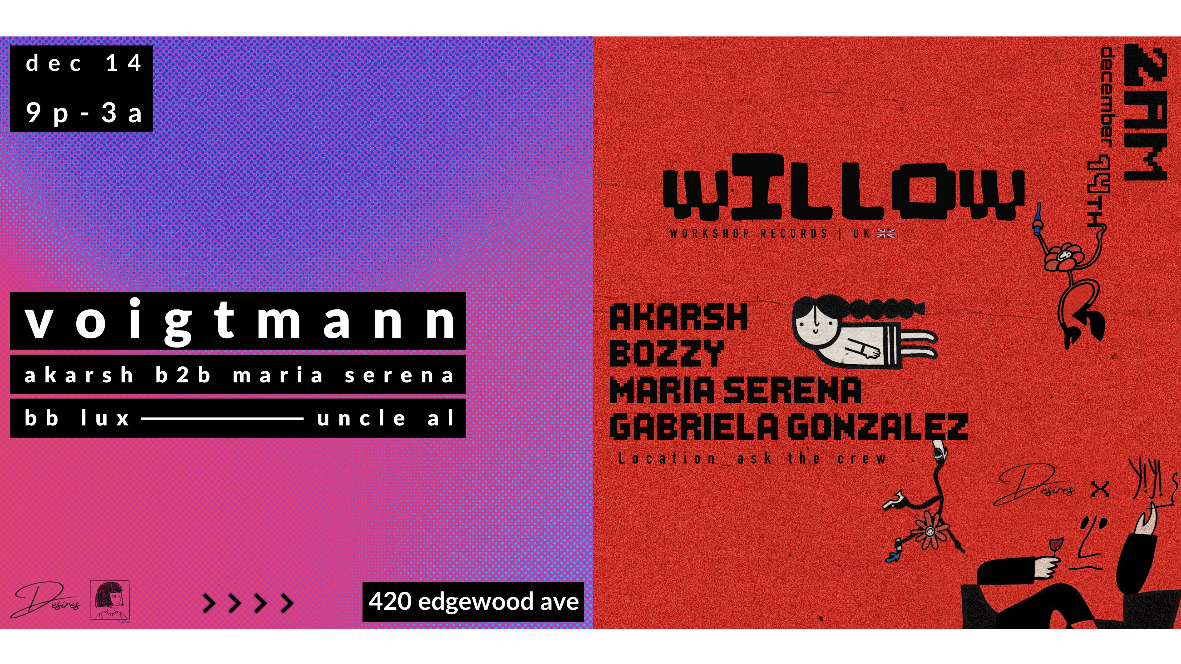 Desires & Yiyi Present: Voigtmann + Willow Cover