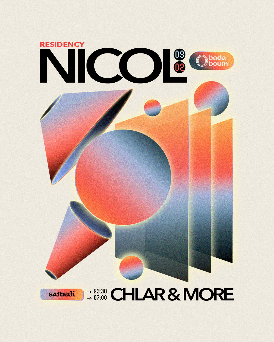 Club — Nicol Residency W/ Josh Caffé (+) Paulette Sauvage Cover