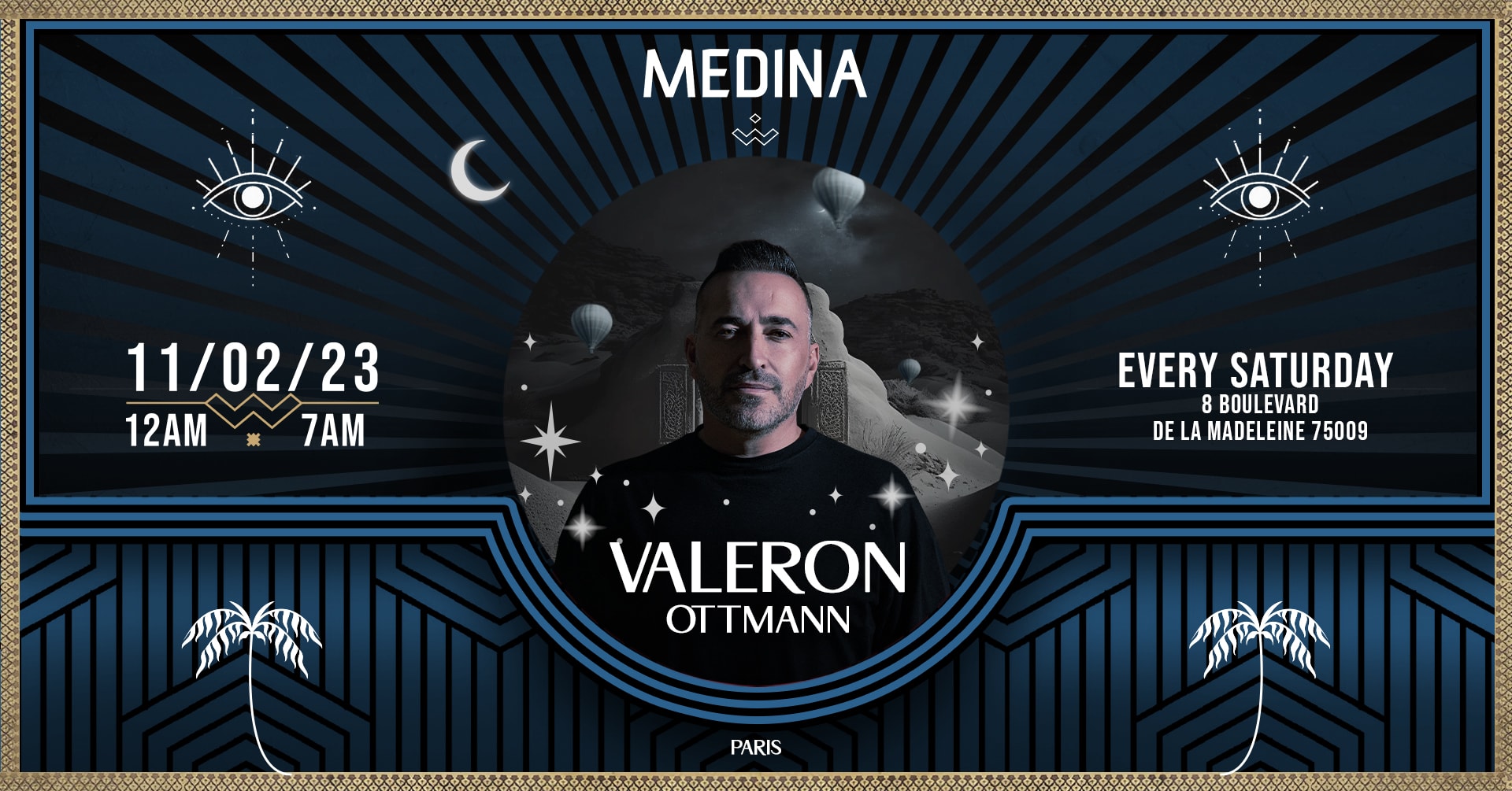 Medina | Valeron  | Samedi 11 Fev | The Key Paris  Cover