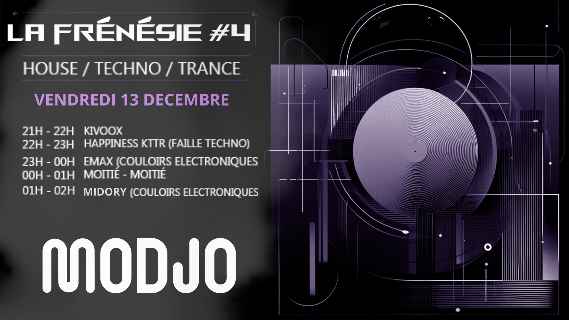 La Frénésie #4 Modjo Entree Gratuite Cover
