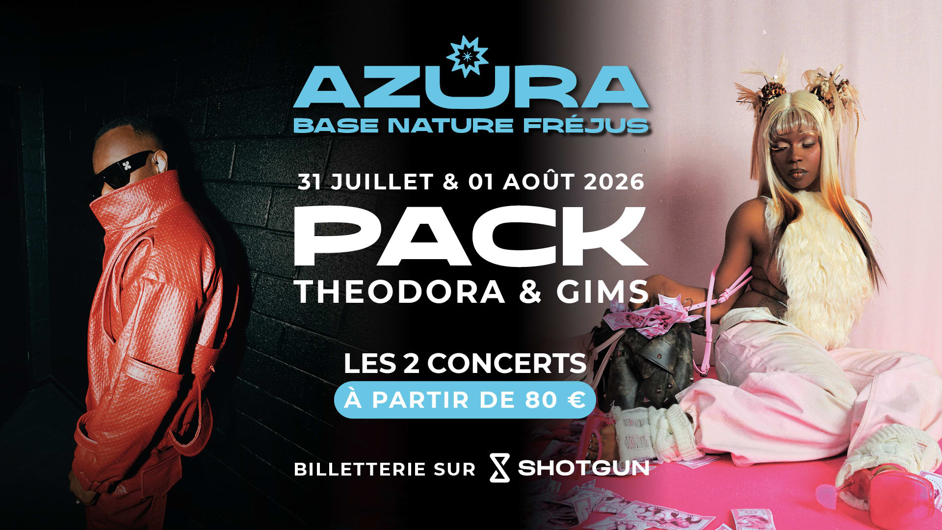 Pass 2 Concerts Theodora+Gims / Azura 2026 Cover