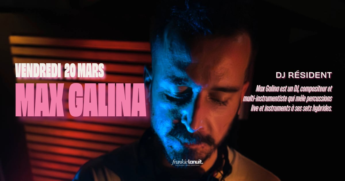Soirée Organic House & Techno Sur Club Flottant – Max Galina Cover
