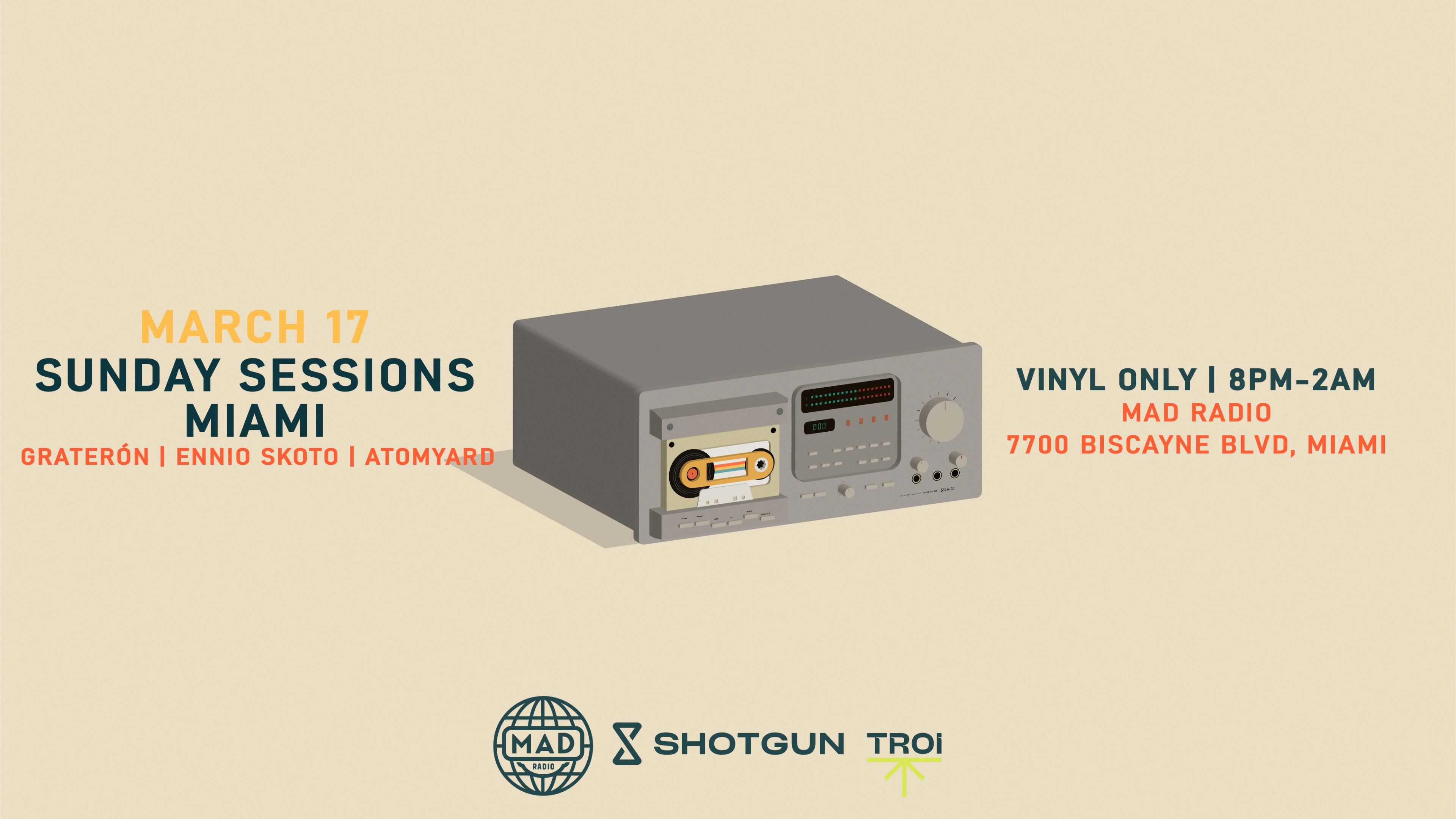 Sunday Sessions Miami (Vinyl Only) 03/17/24 Cover