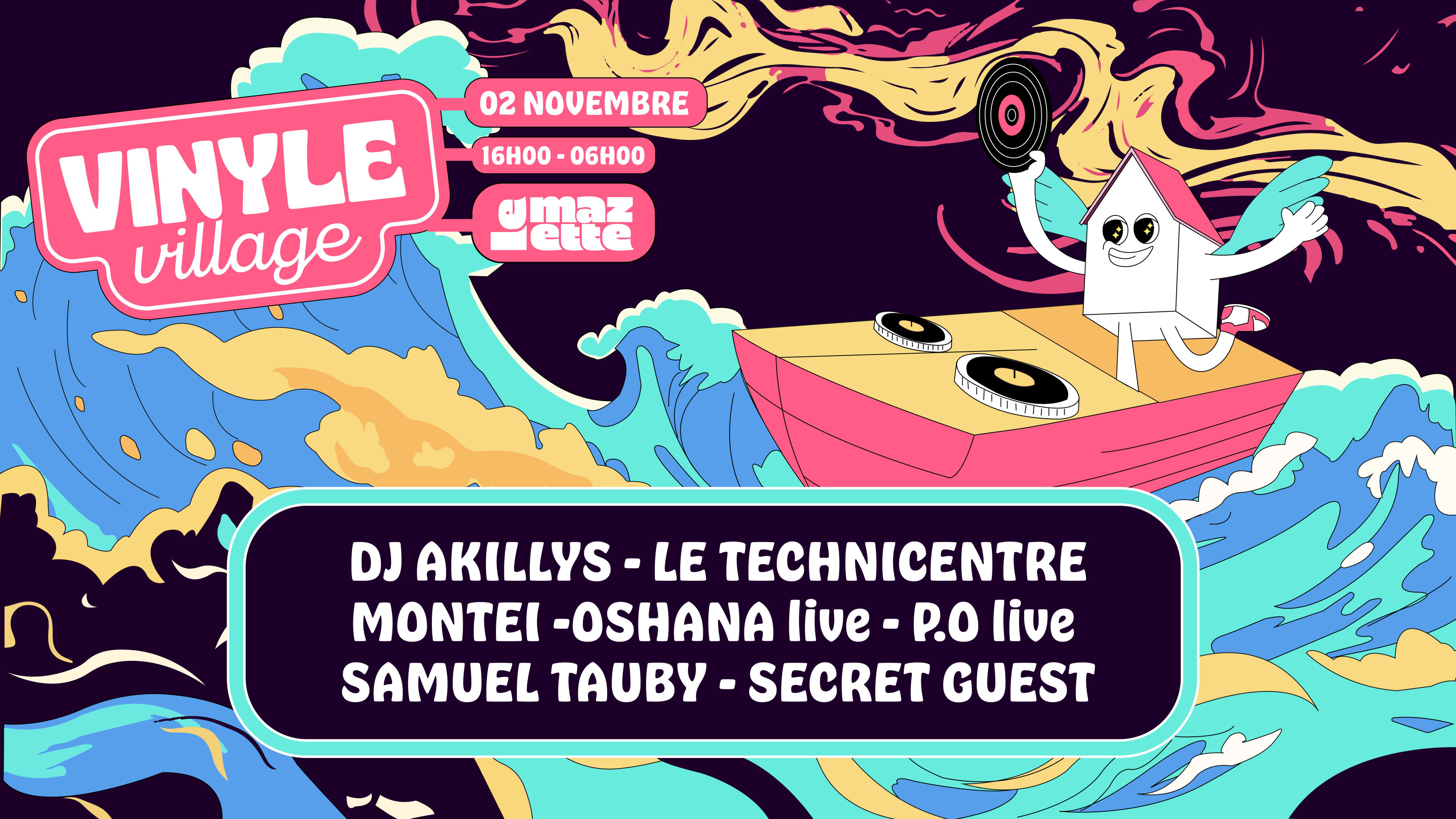 Vinyle Village ⎈ Oshana Live, P.O Live, Montei, Technicentre Cover