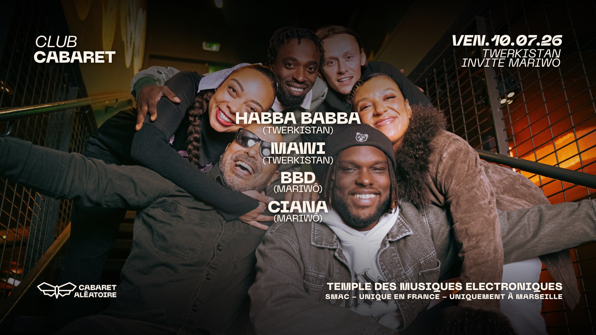 10/07 | Club Cabaret : Twerkistan Invite Mariwô Cover