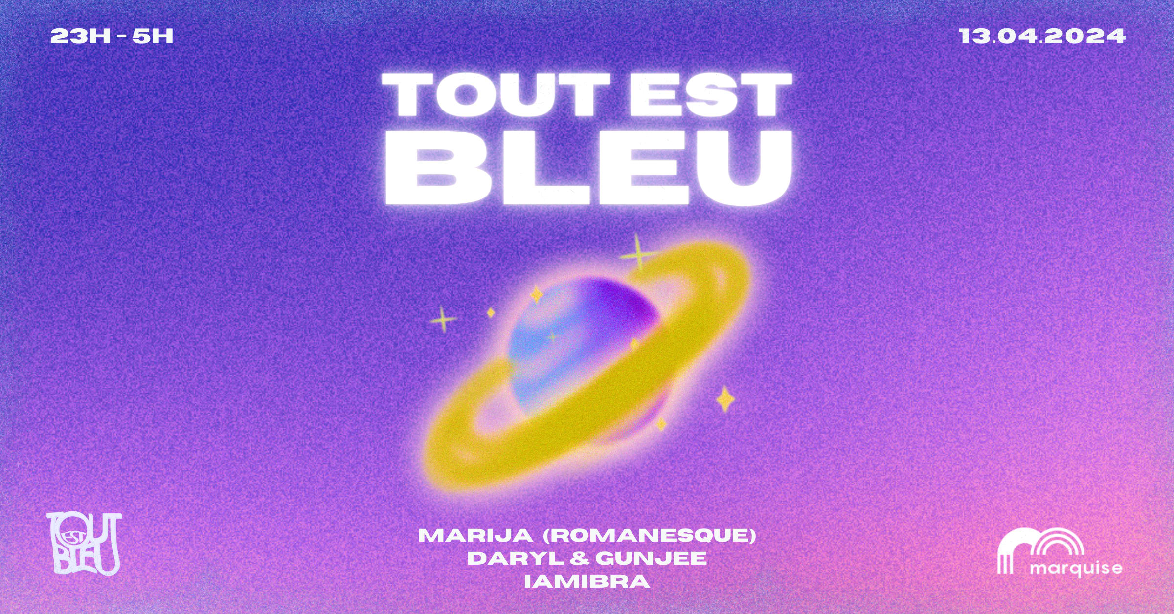 Tout Est Bleu Invite Marija (Romanesque) @ La Marquise Cover