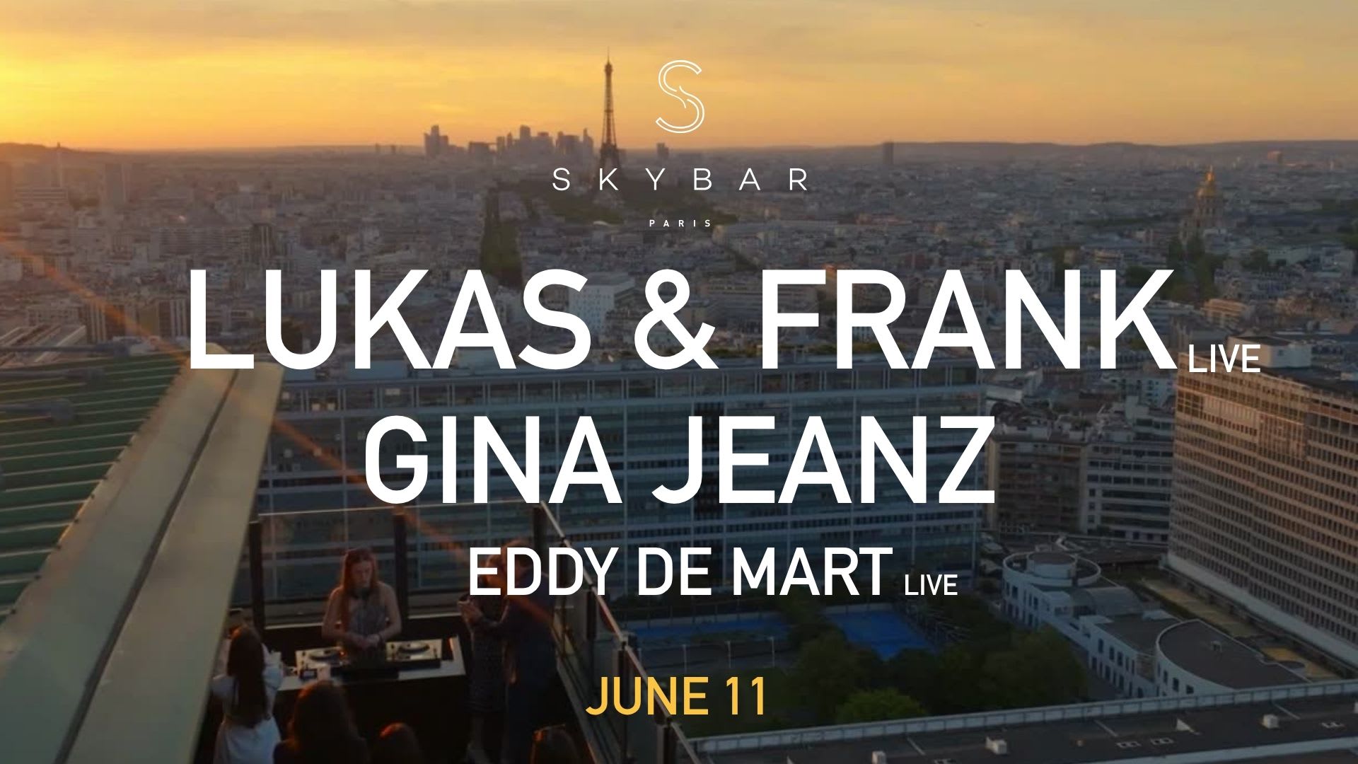 Skybar Paris : Lukas & Frank, Gina Jeanz, Eddy De Mart Cover